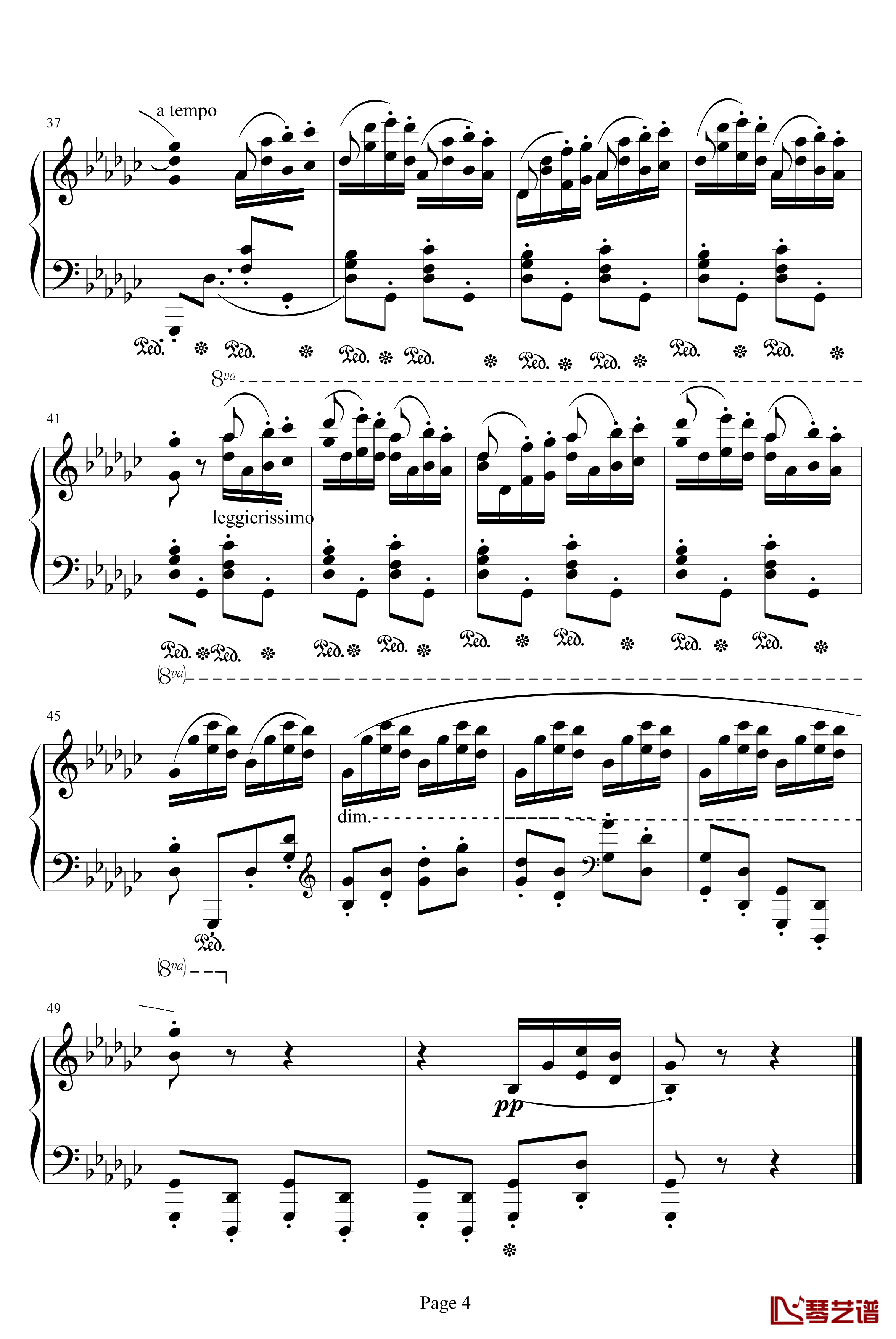 12 Etudes No.9 in G flat major钢琴谱-肖邦-chopin4