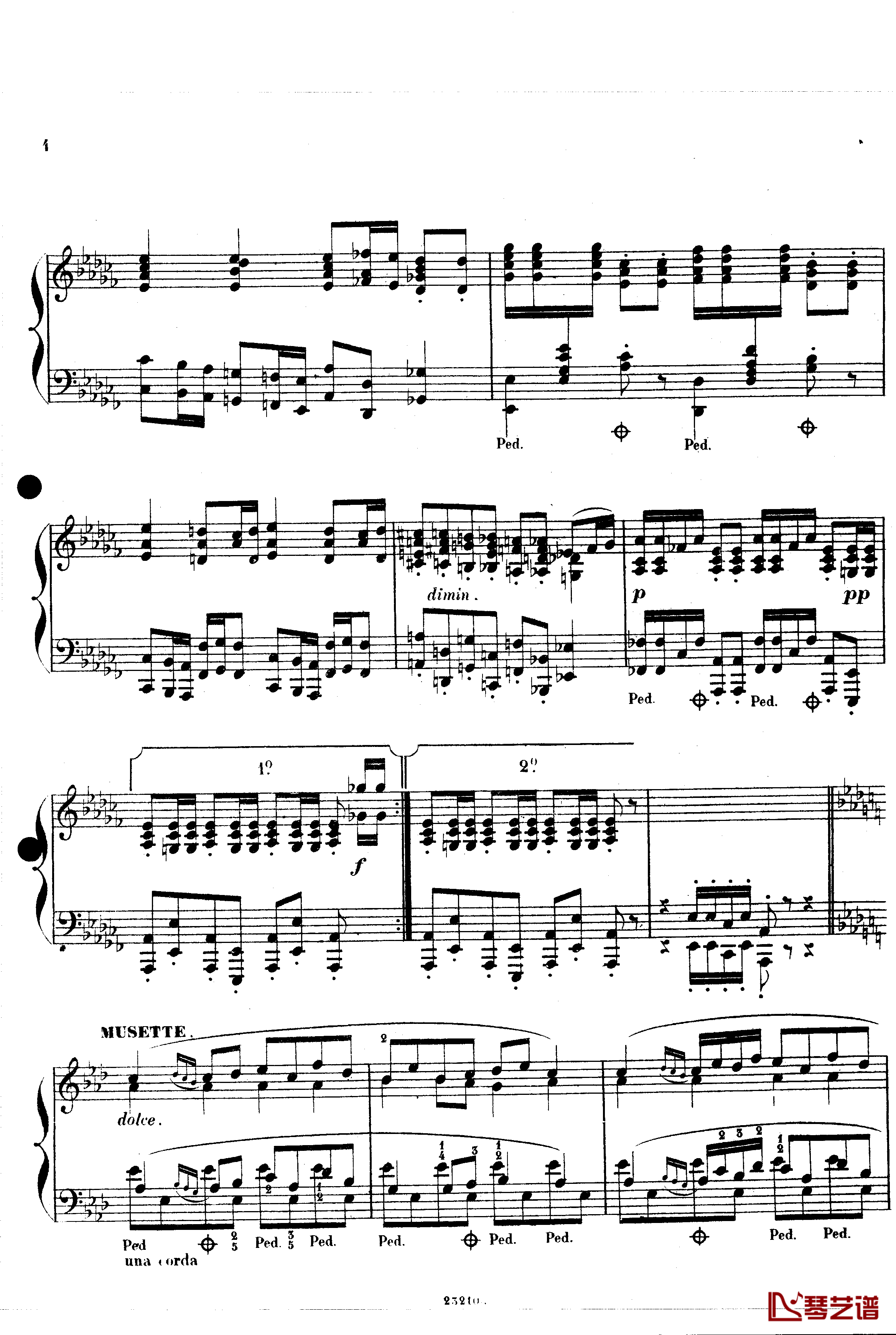 加沃特舞曲Op.14钢琴谱-斯甘巴蒂3