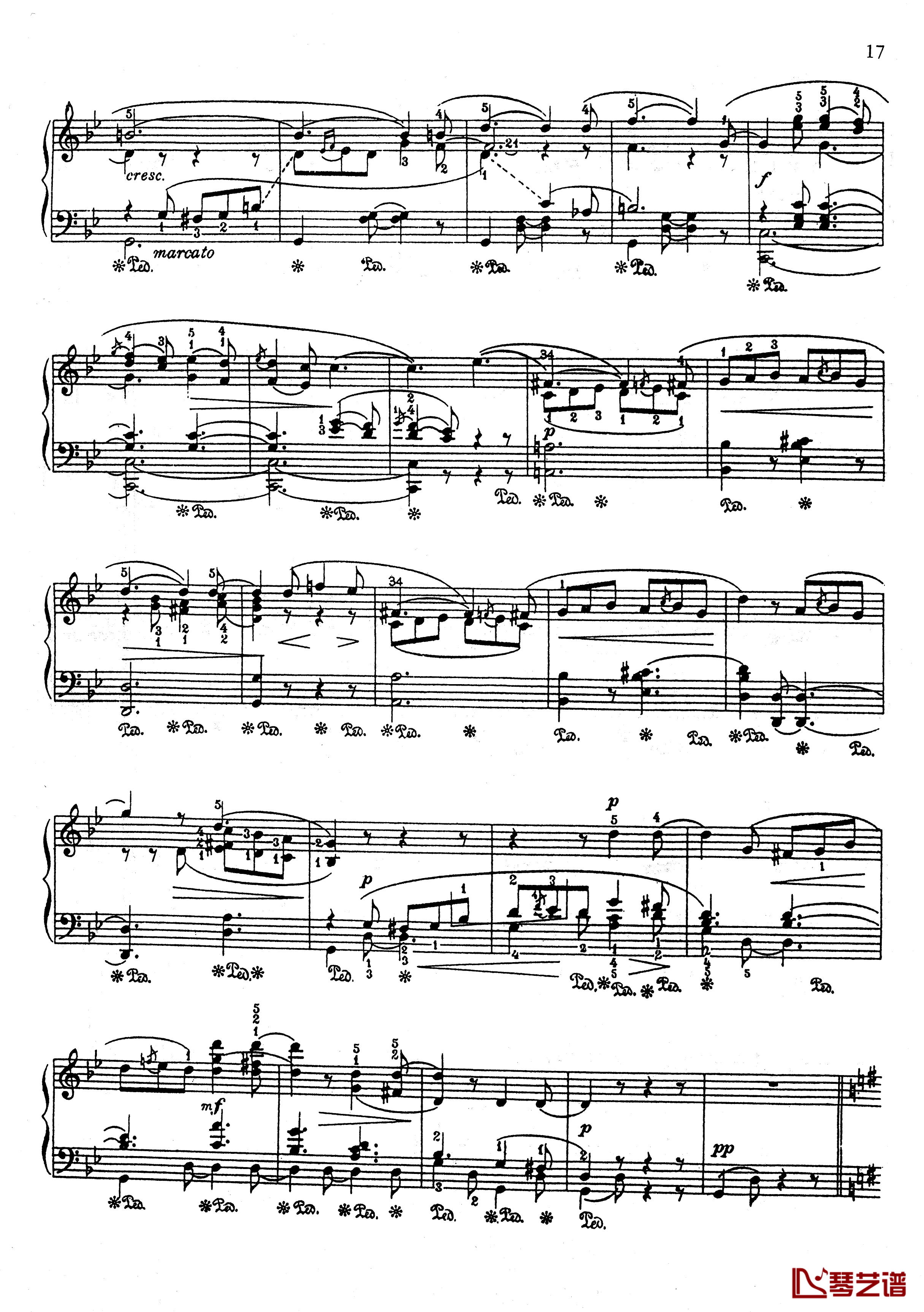g小调船歌 Op.50  No.3钢琴谱-安·鲁宾斯坦2