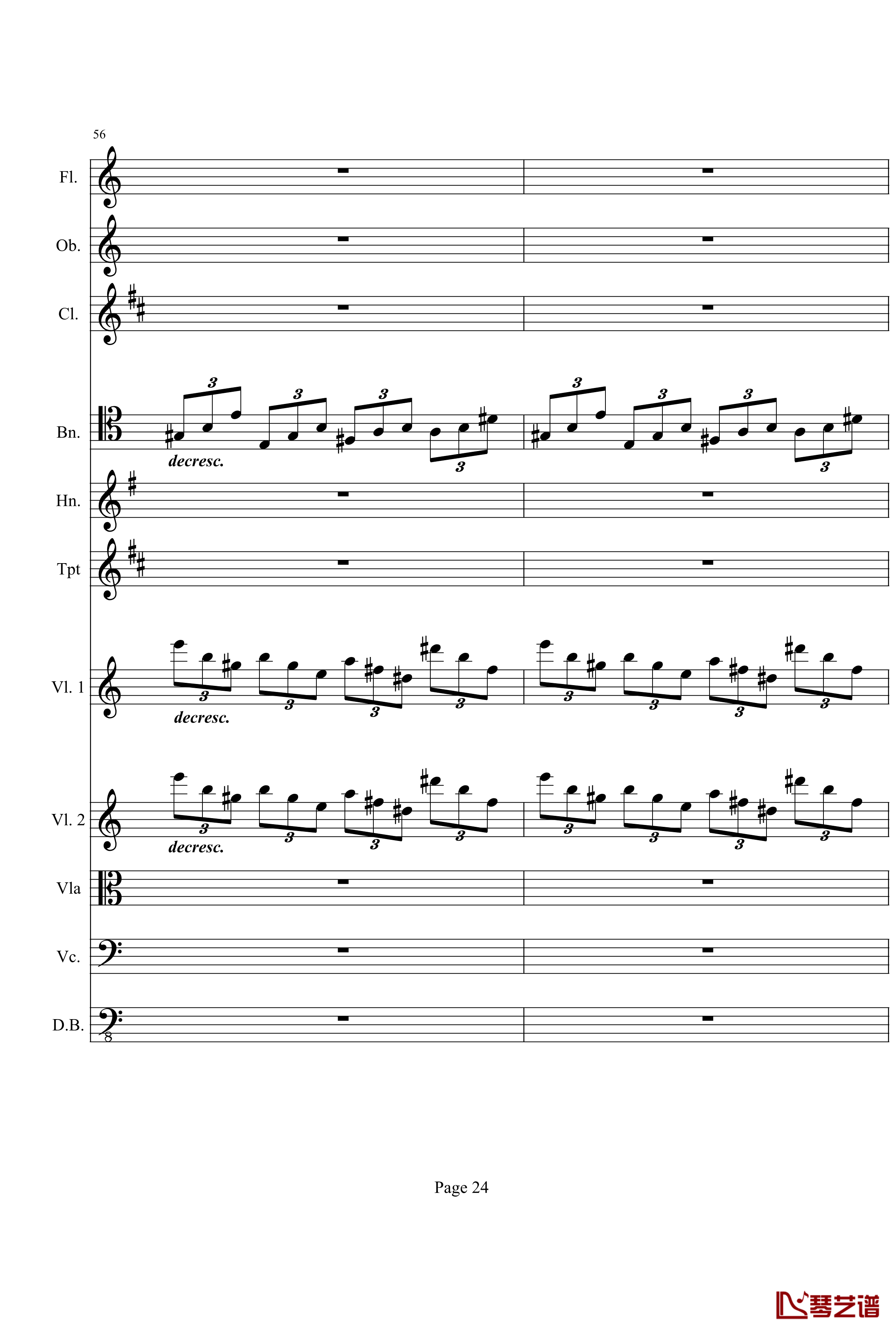 奏鸣曲之交响钢琴谱-第21-Ⅰ-贝多芬-beethoven24