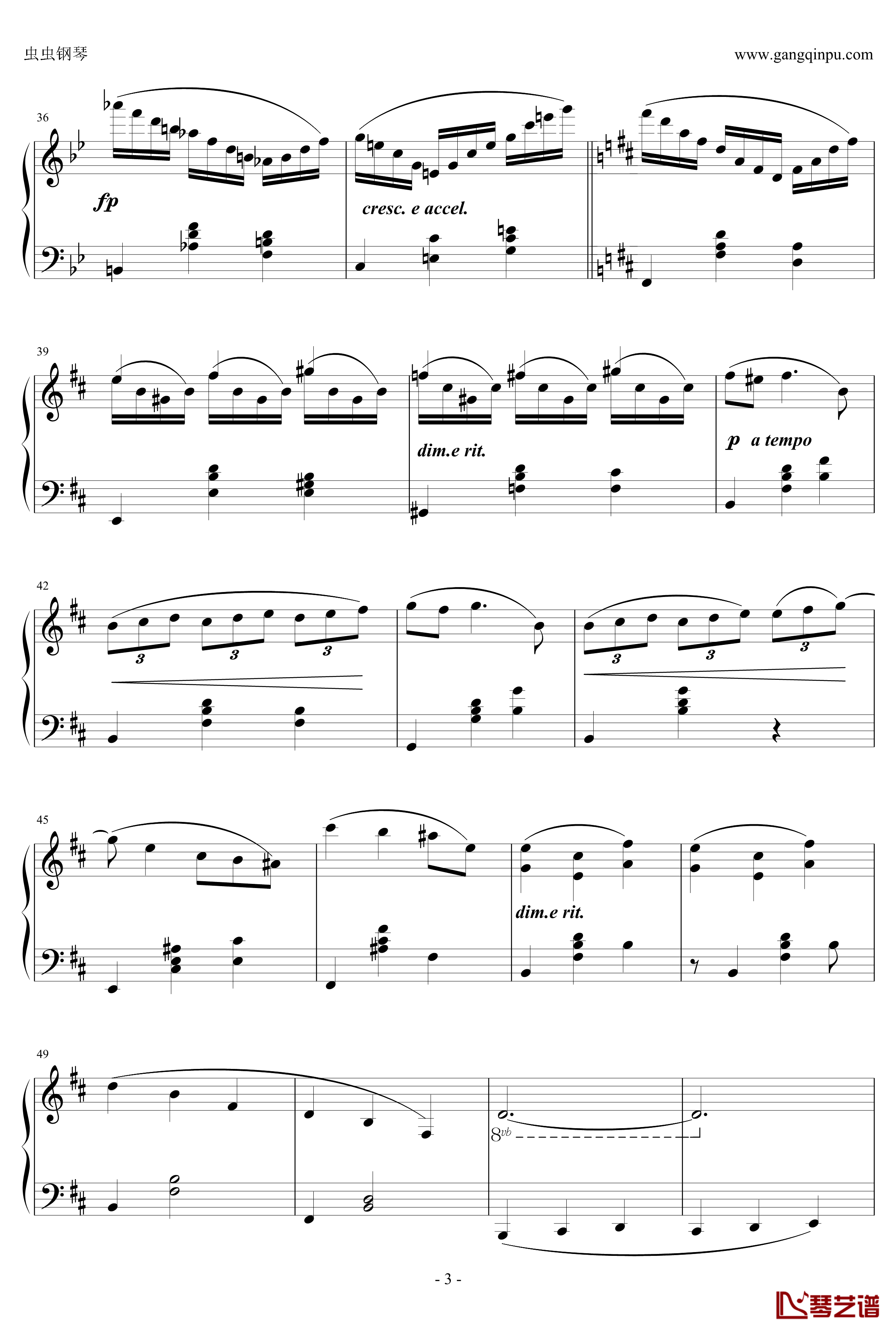 C大调小奏鸣曲钢琴谱 第三乐章-天籁传声3