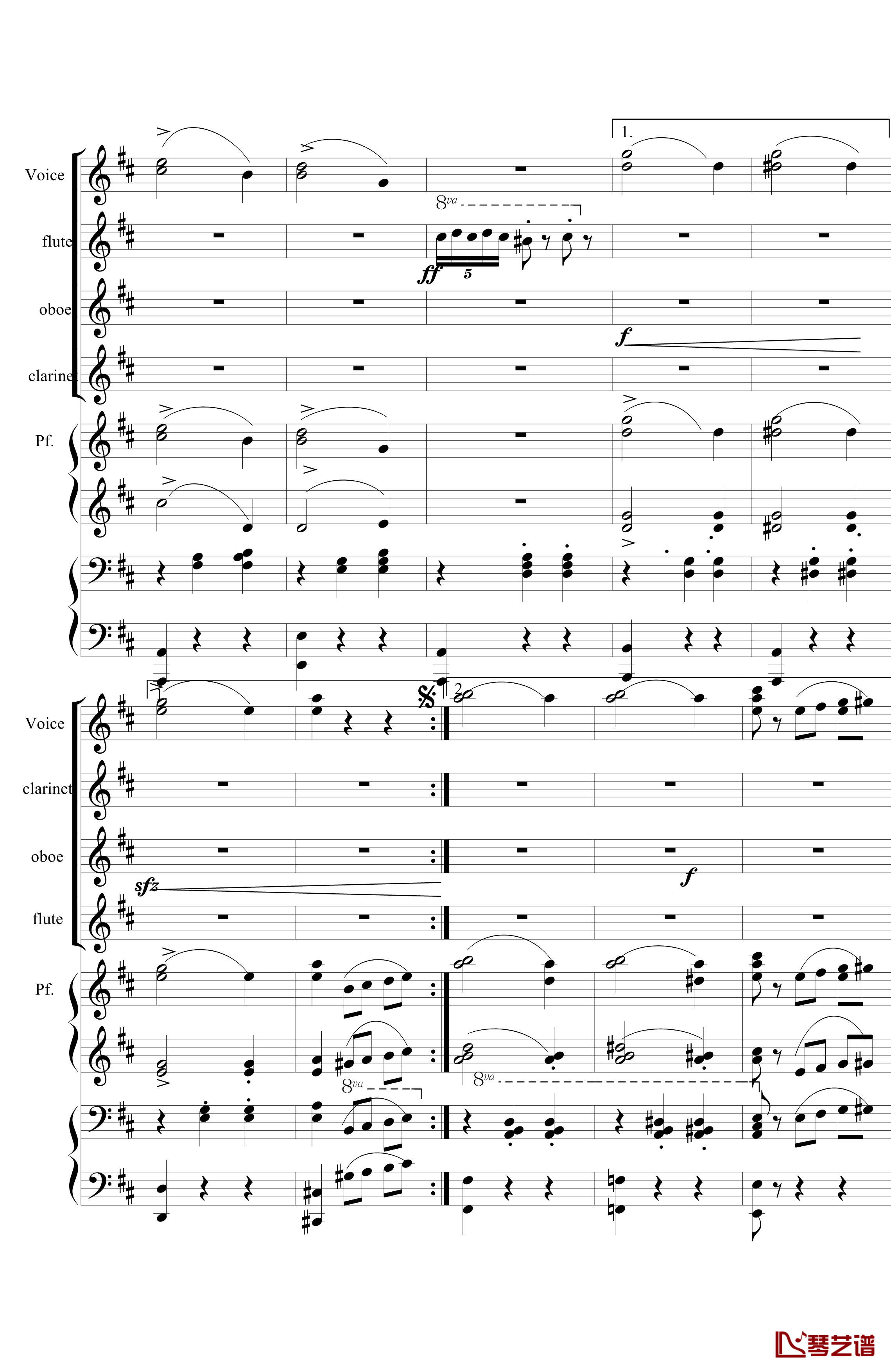 花之圆舞曲钢琴谱-室内乐-柴科夫斯基-Peter Ilyich Tchaikovsky6