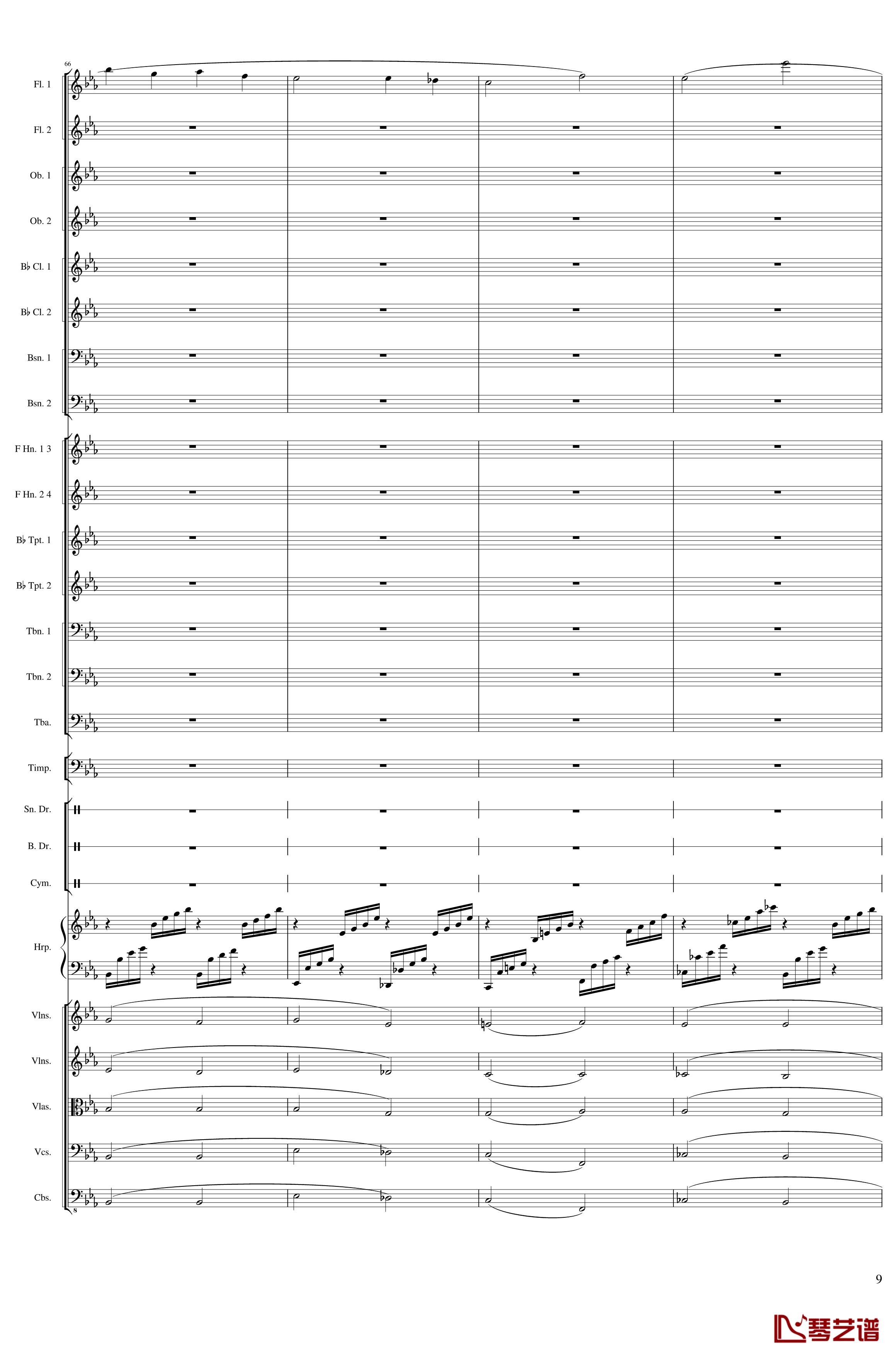 Capriccio Brilliant in E Minor, Op.94钢琴谱- III.The time at the school-一个球9