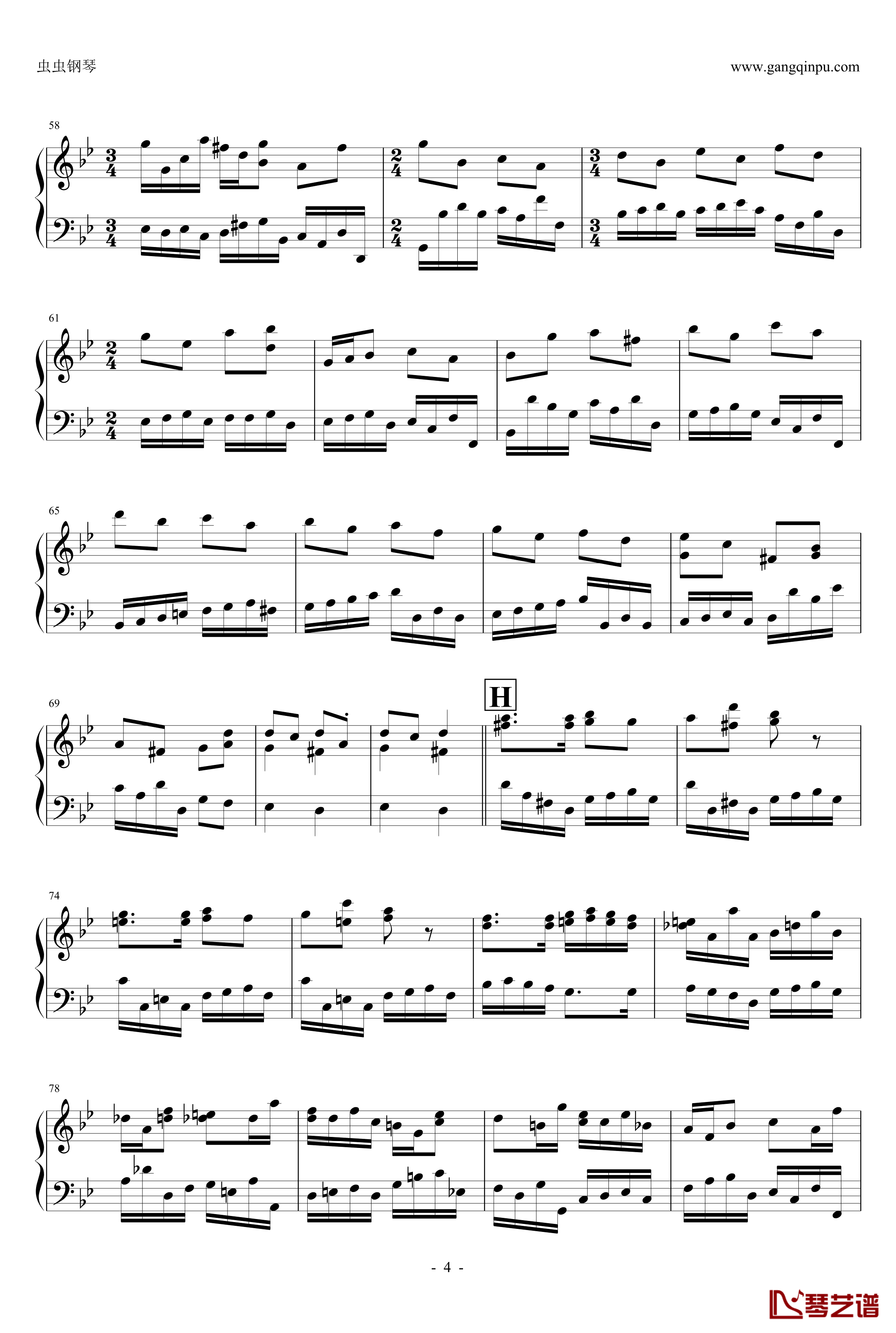 圣诞协奏曲钢琴谱-克莱德曼4