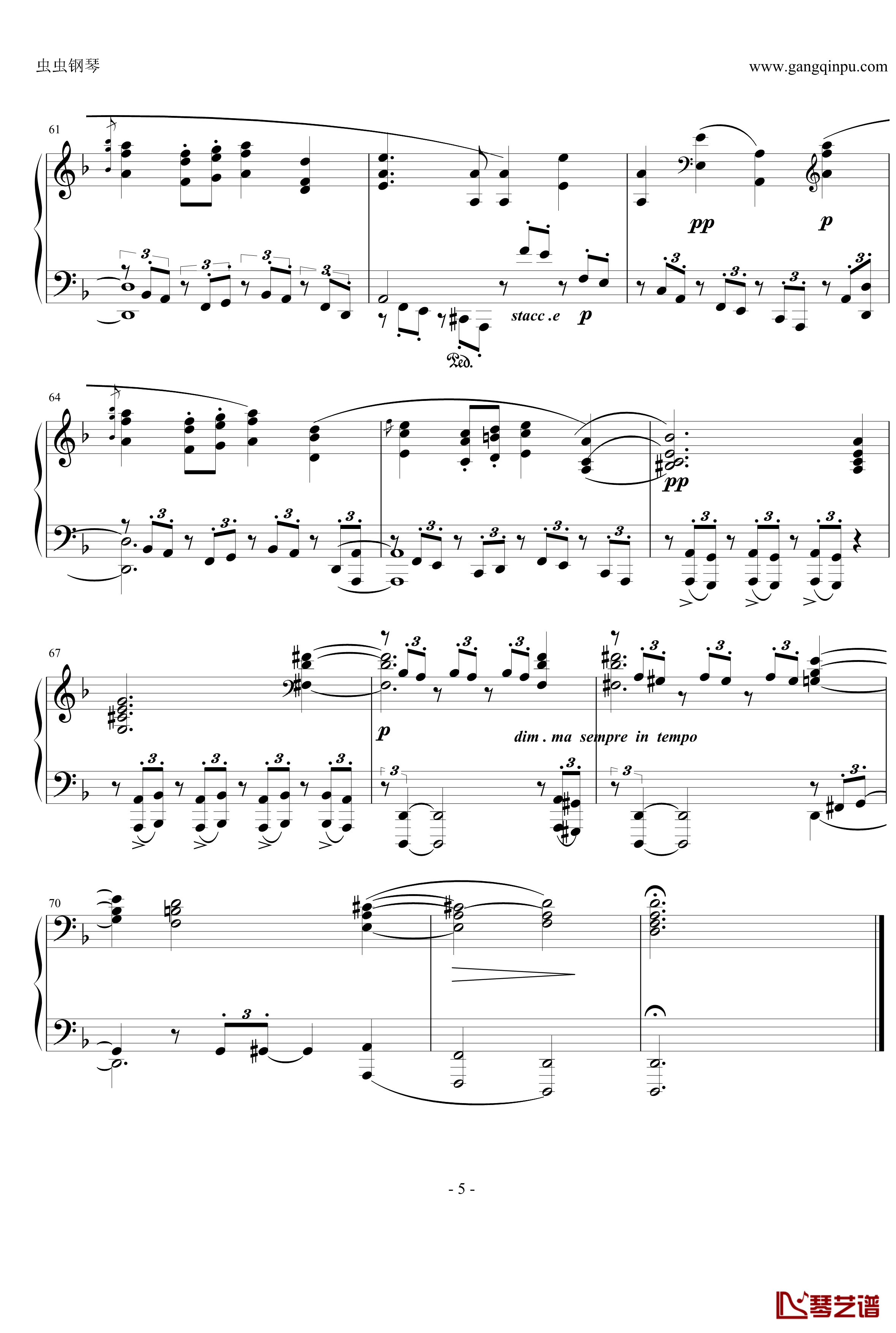 四首叙事曲钢琴谱-勃拉姆斯-Brahms5