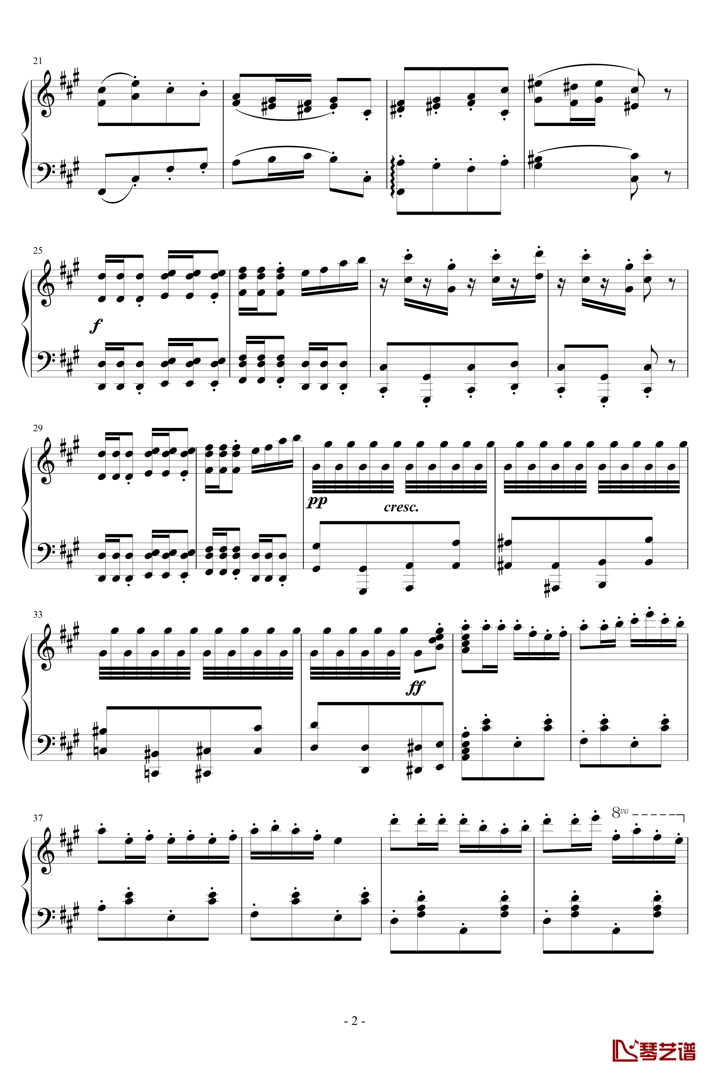 卡门序曲钢琴谱-朝鲜风格-比才-Bizet2