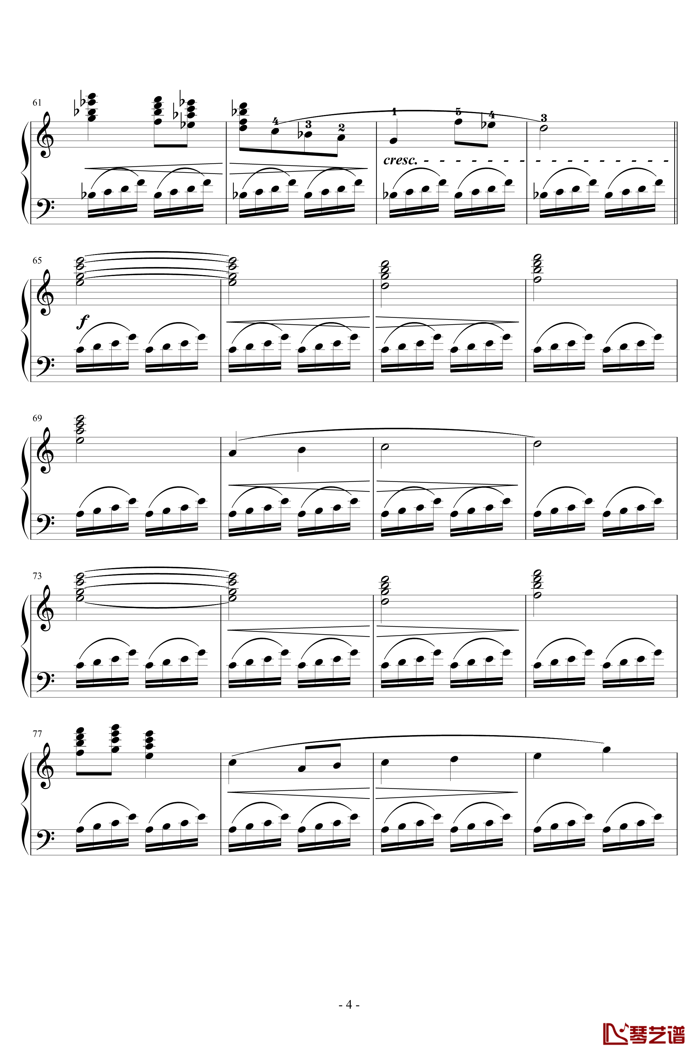 Prelude钢琴谱-最终幻想4