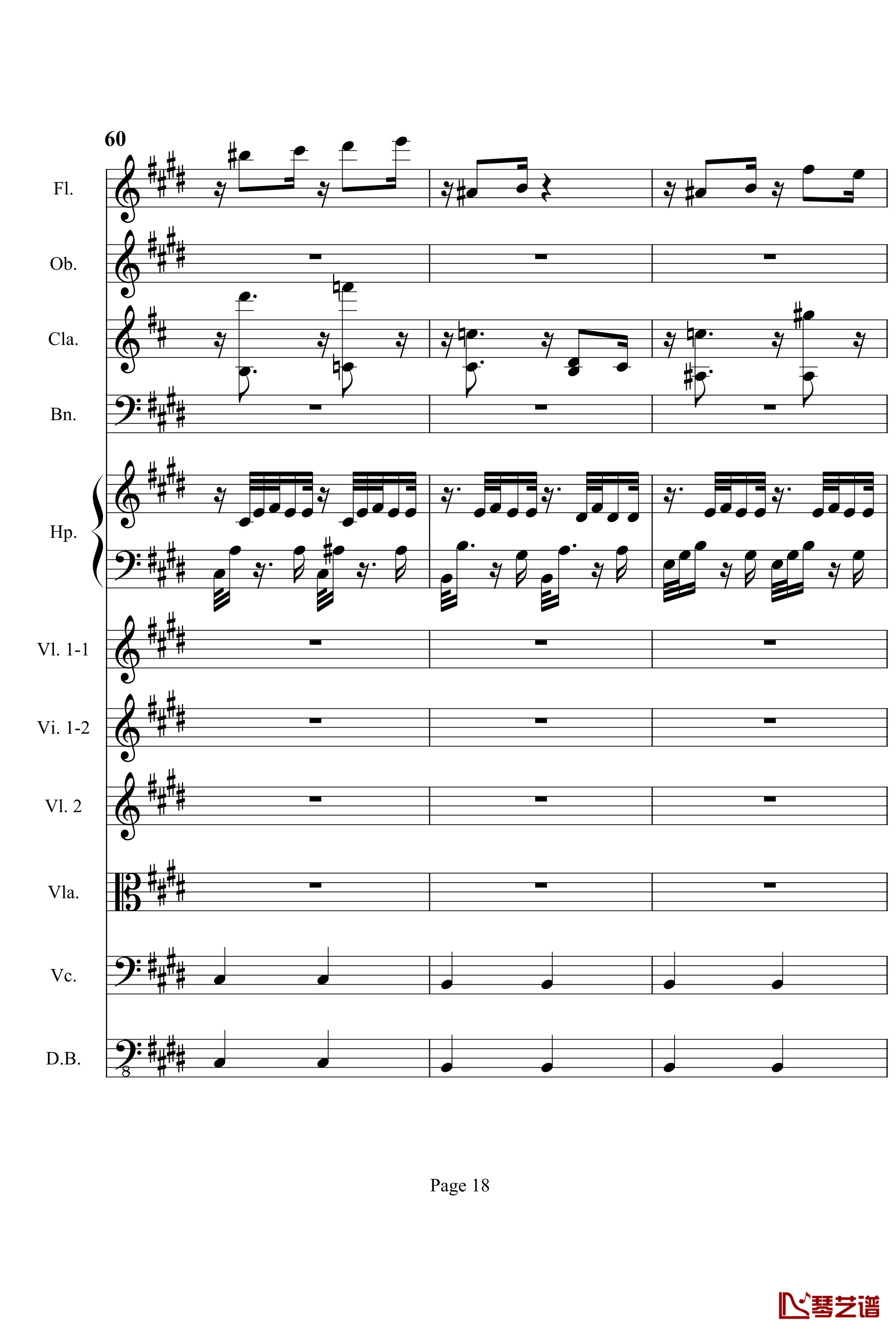 奏鸣曲之交响钢琴谱-第3首-Ⅱ-贝多芬-beethoven18