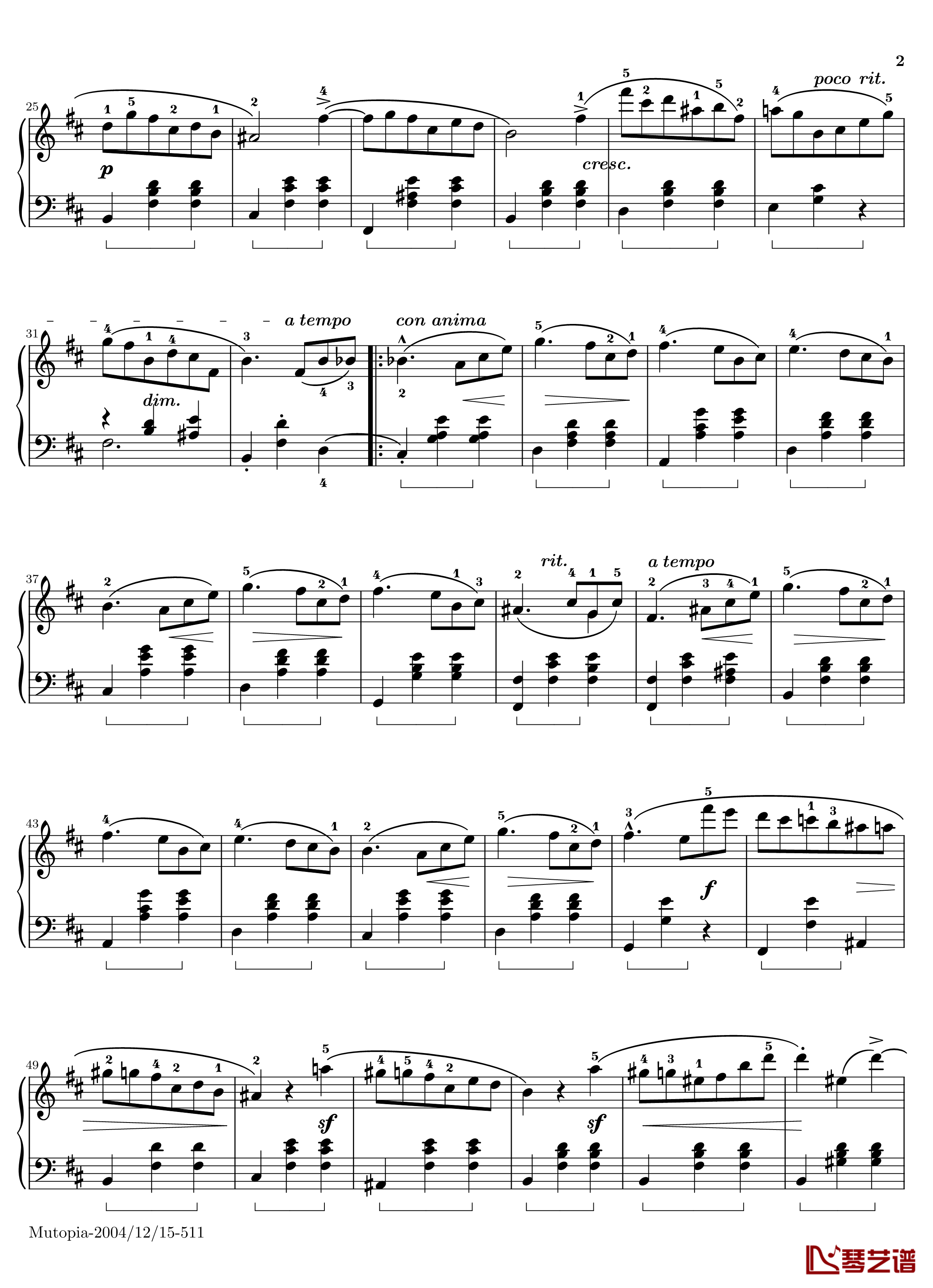 Waltz Op 69 N 2钢琴谱-肖邦圆舞曲-肖邦-chopin2