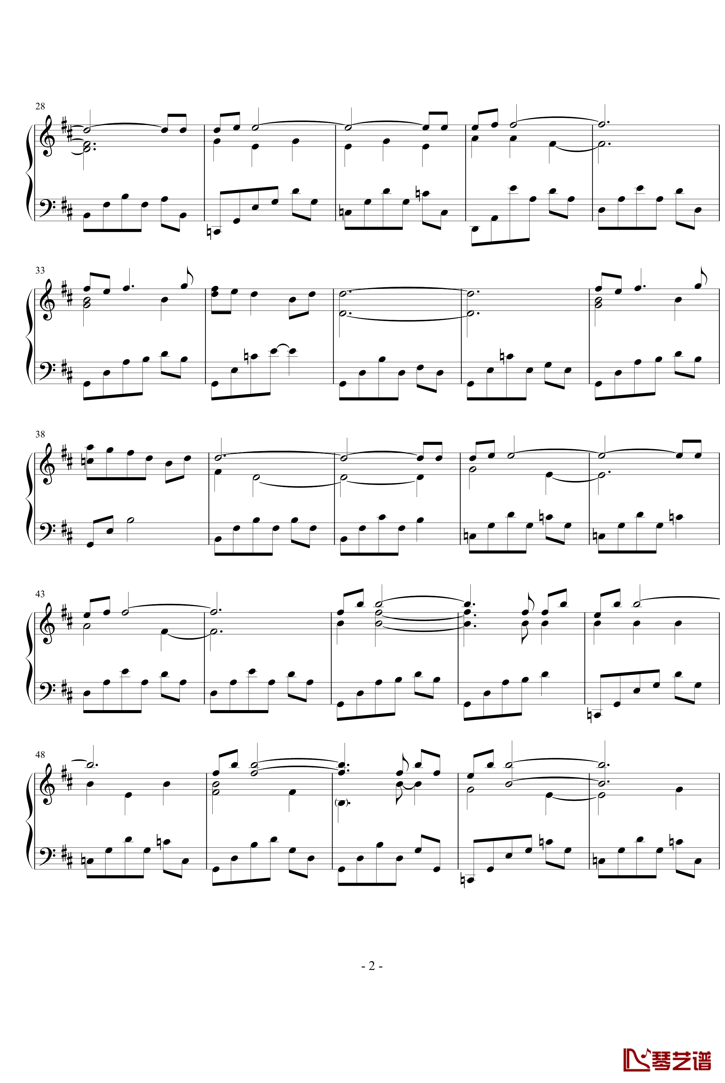 With The Wind钢琴谱-Yiruma2