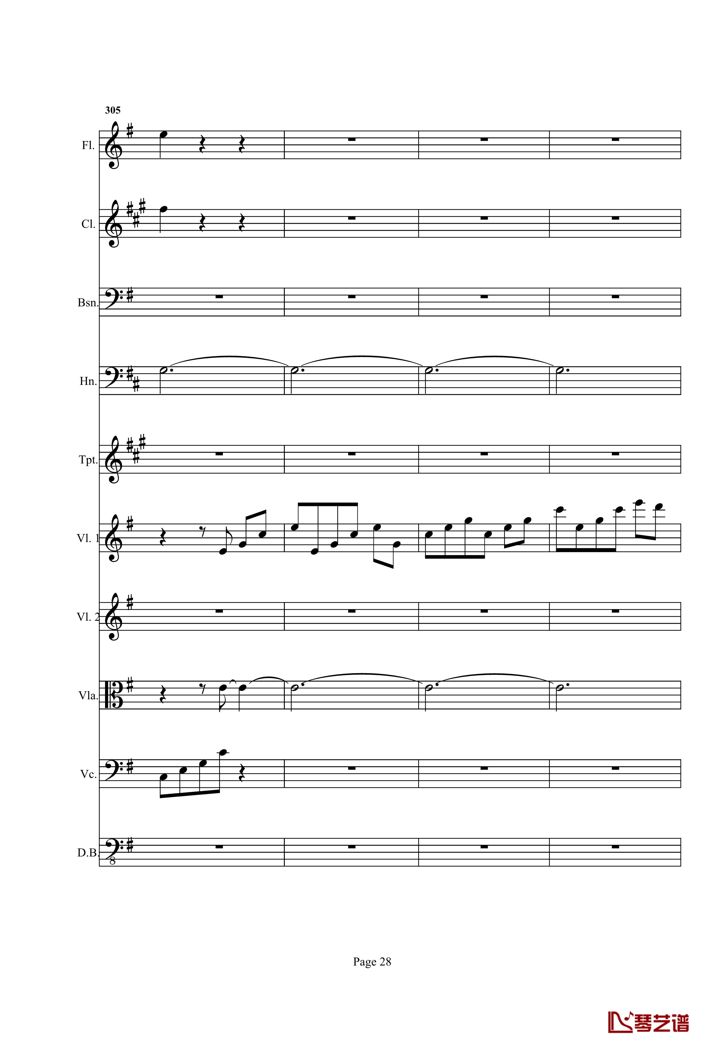 奏鸣曲之交响钢琴谱-第25首-Ⅰ-贝多芬-beethoven28