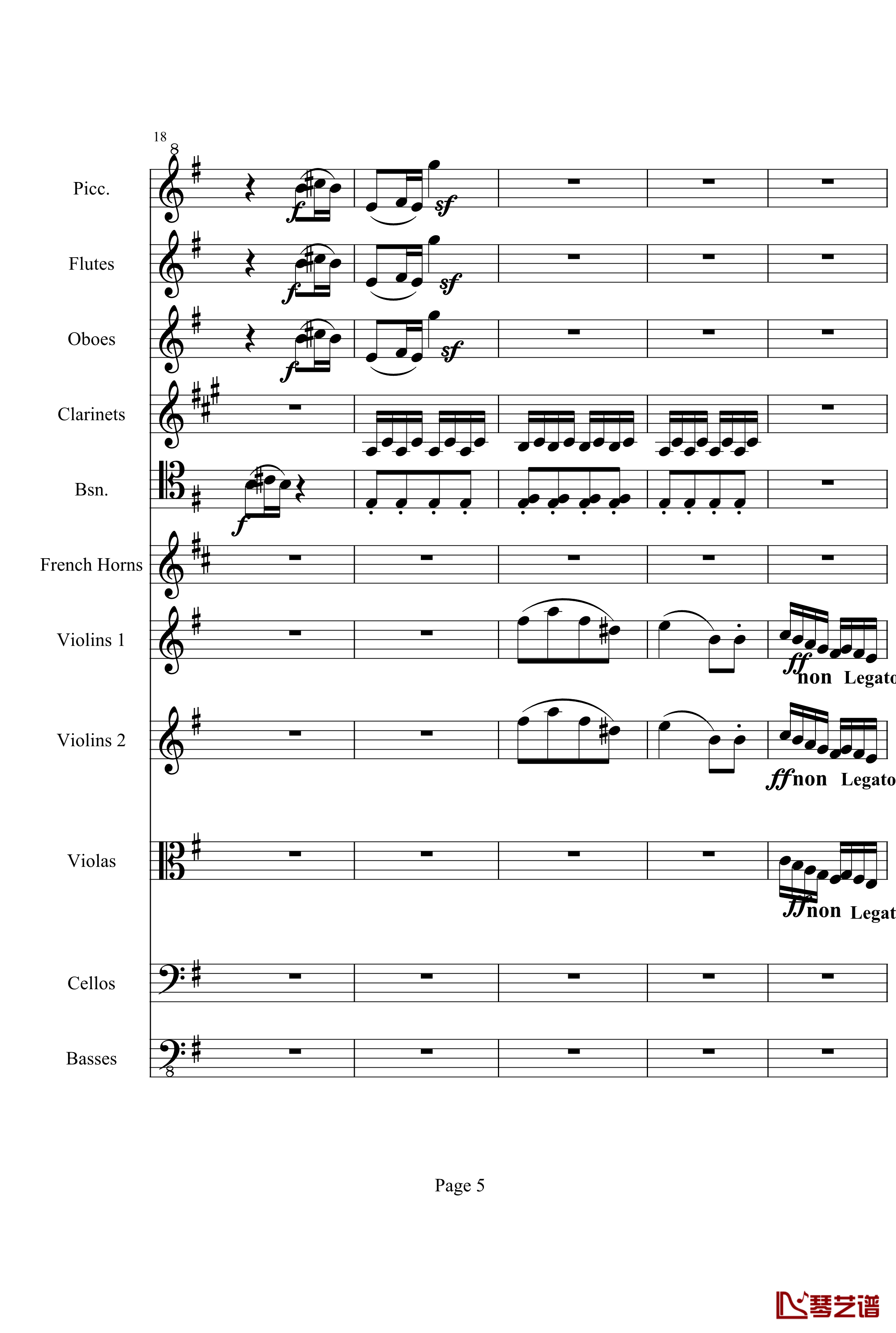 奏鸣曲之交响钢琴谱-第25首-Ⅲ-贝多芬-beethoven5