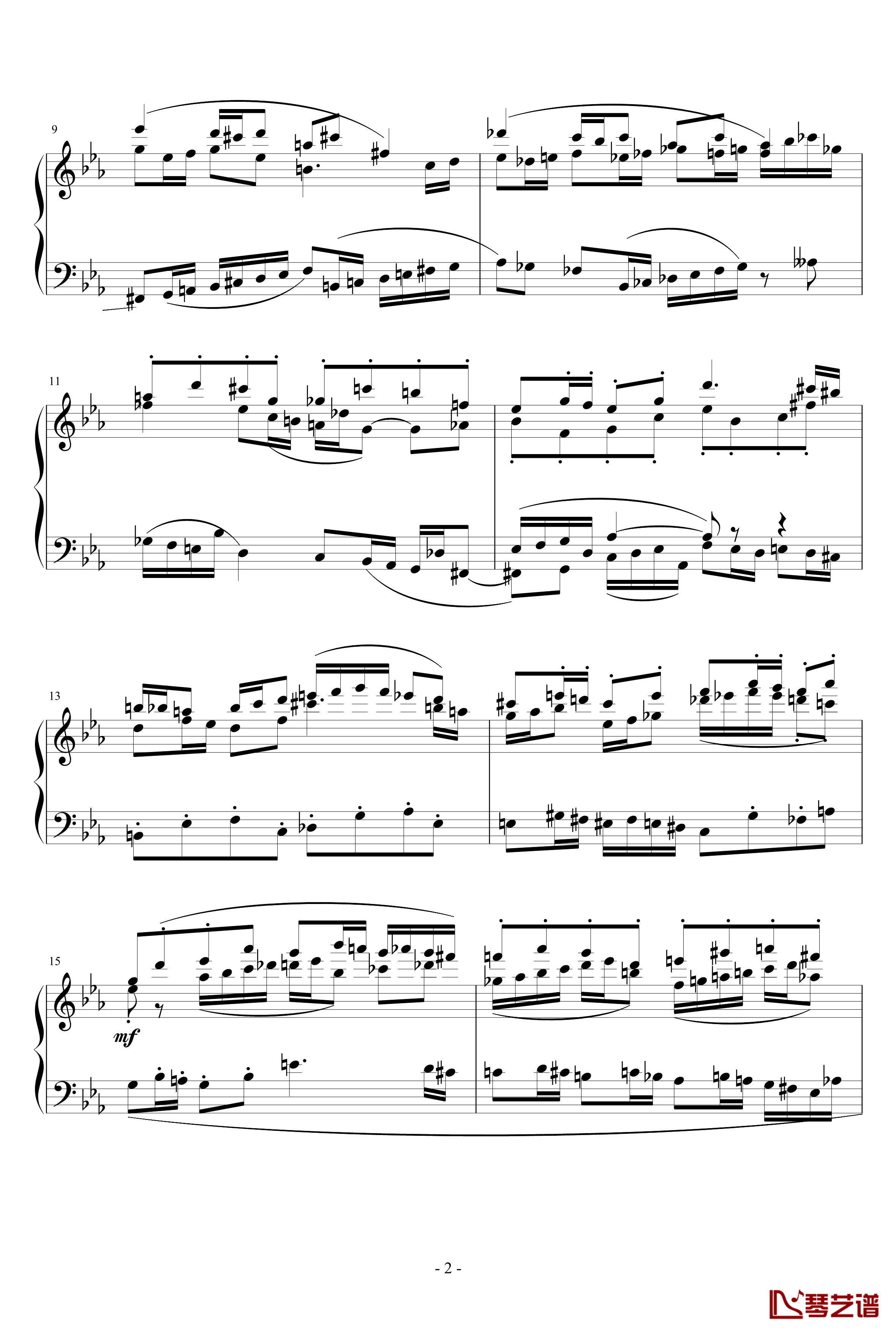 c小调前奏曲与赋格钢琴谱-清代皇帝2
