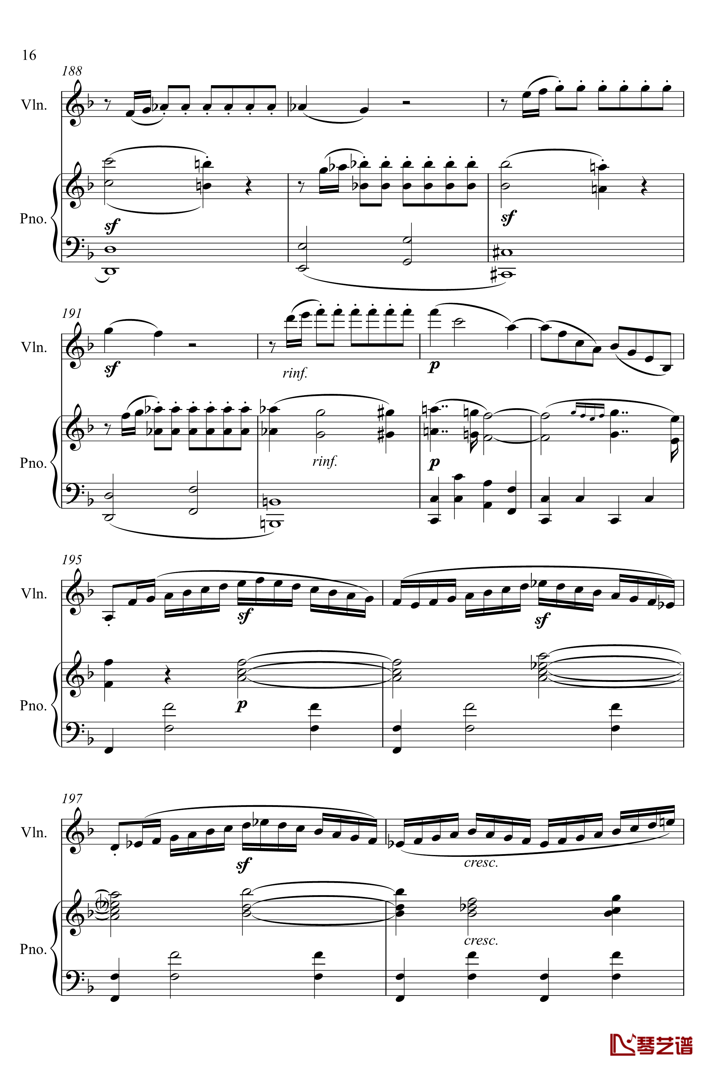 第5小提琴与钢琴奏鸣曲钢琴谱-第一乐章钢琴谱-贝多芬-beethoven16