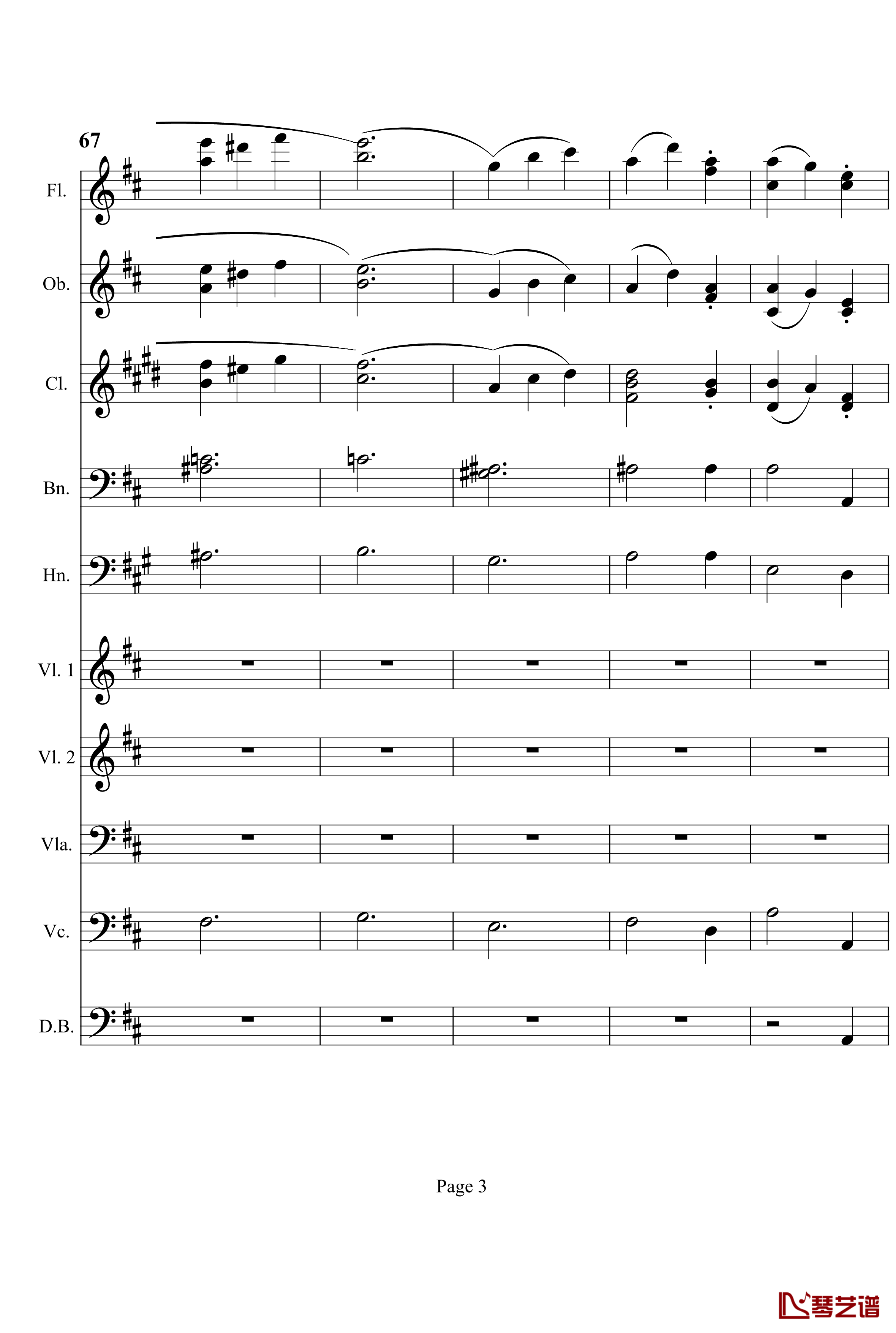 奏鸣曲之交响钢琴谱-第7首-Ⅲ-贝多芬-beethoven3