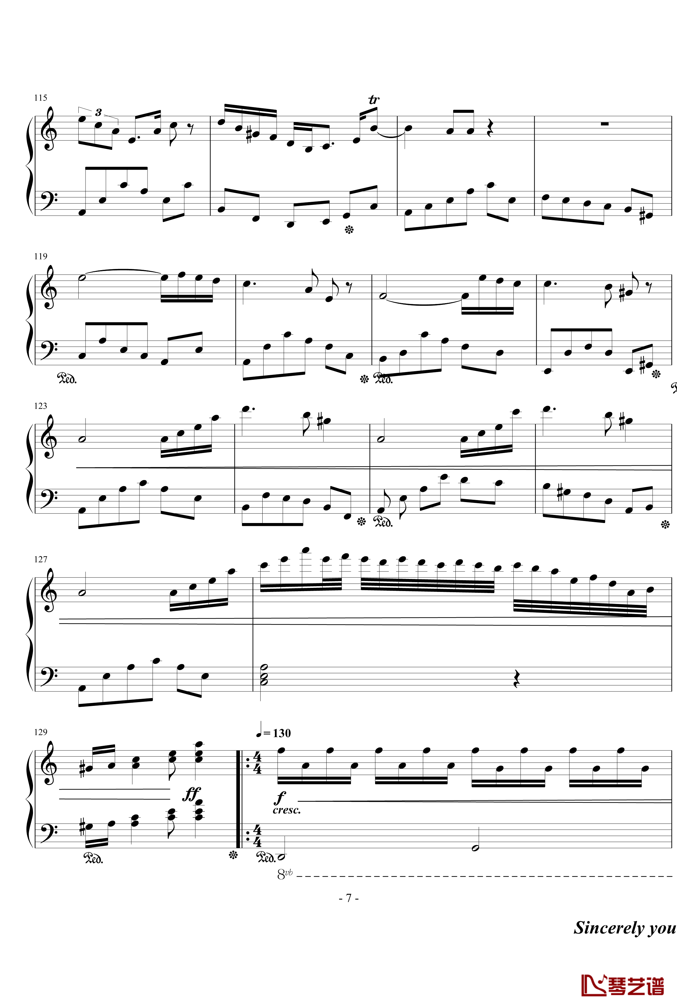 Confession钢琴谱-beornotbe7