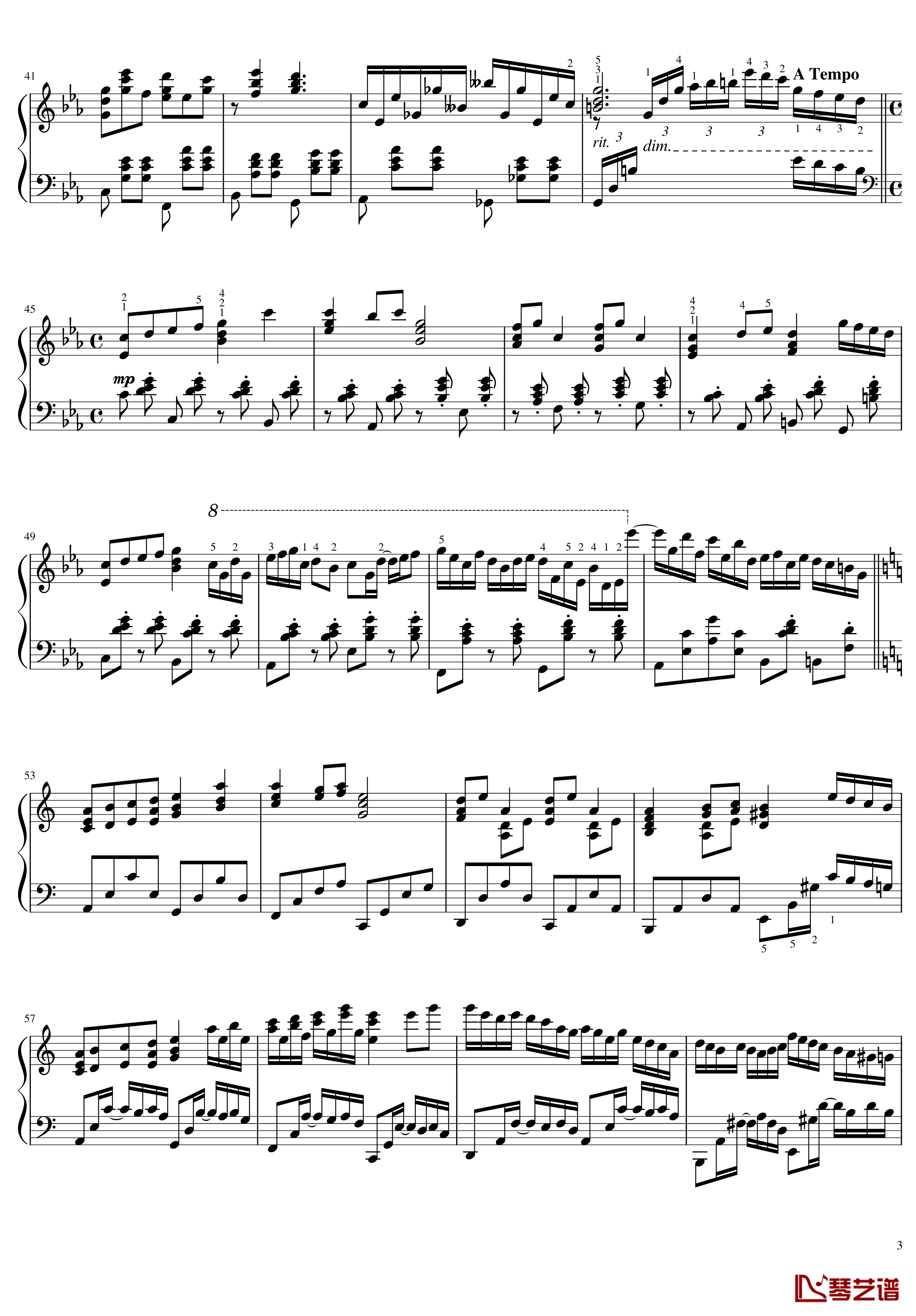 明治十七年的上海爱丽丝钢琴谱-明治十七年の上海アリス3