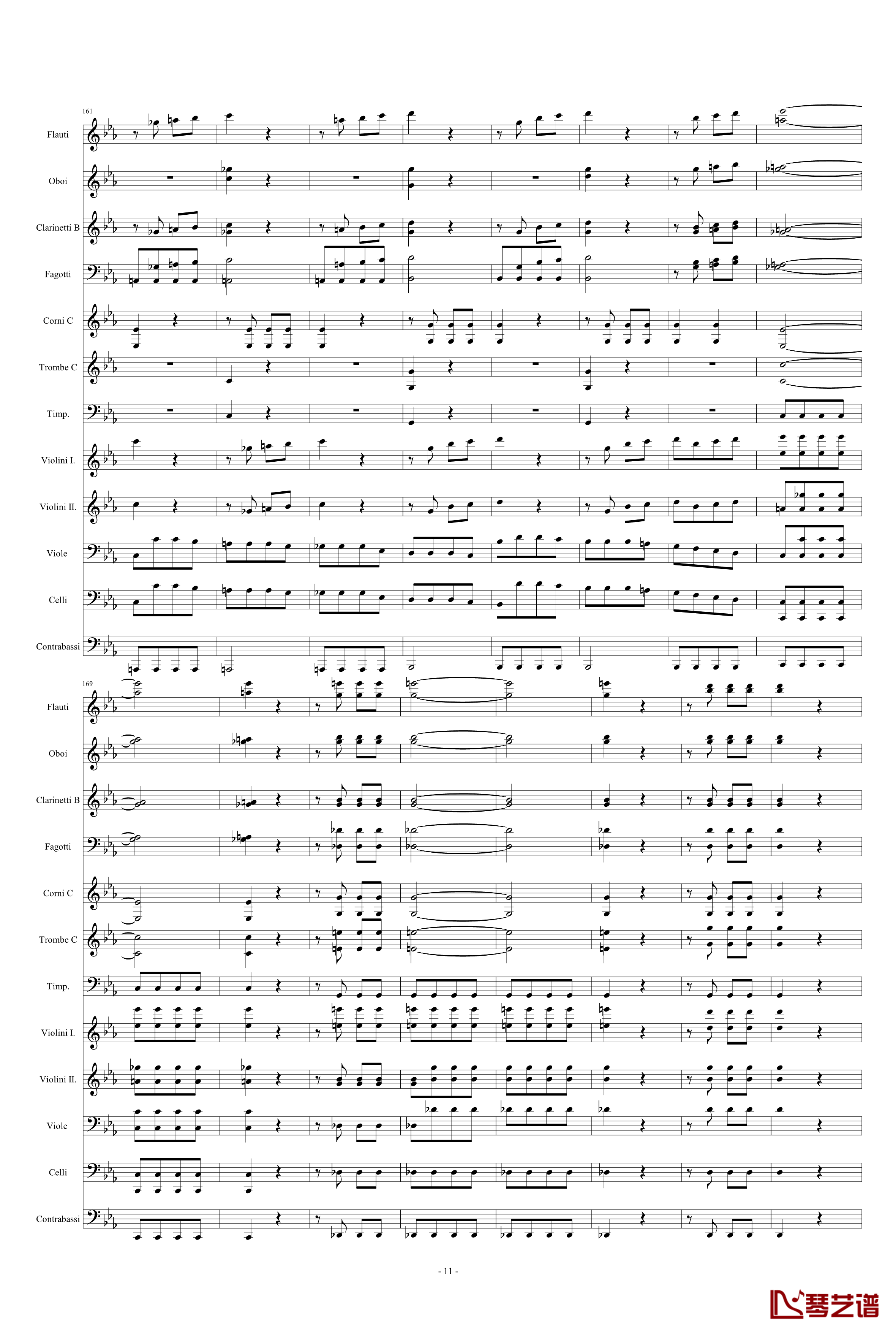命运交响曲钢琴谱-潦草-贝多芬-beethoven11