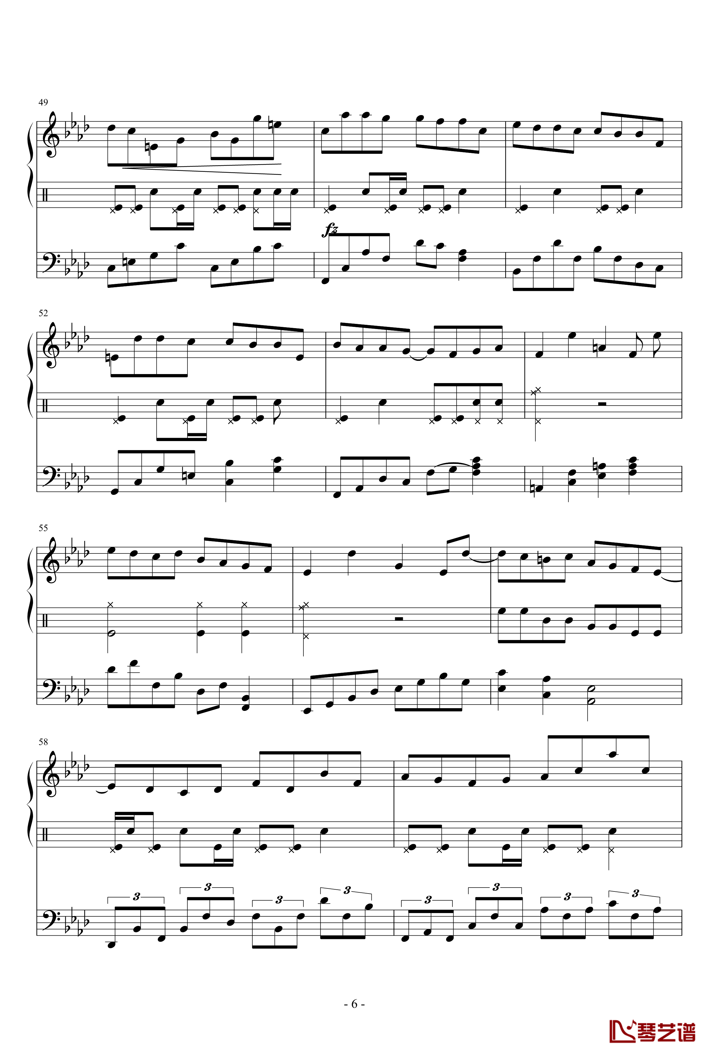 LONELY ALLEY钢琴谱-rumchopin6