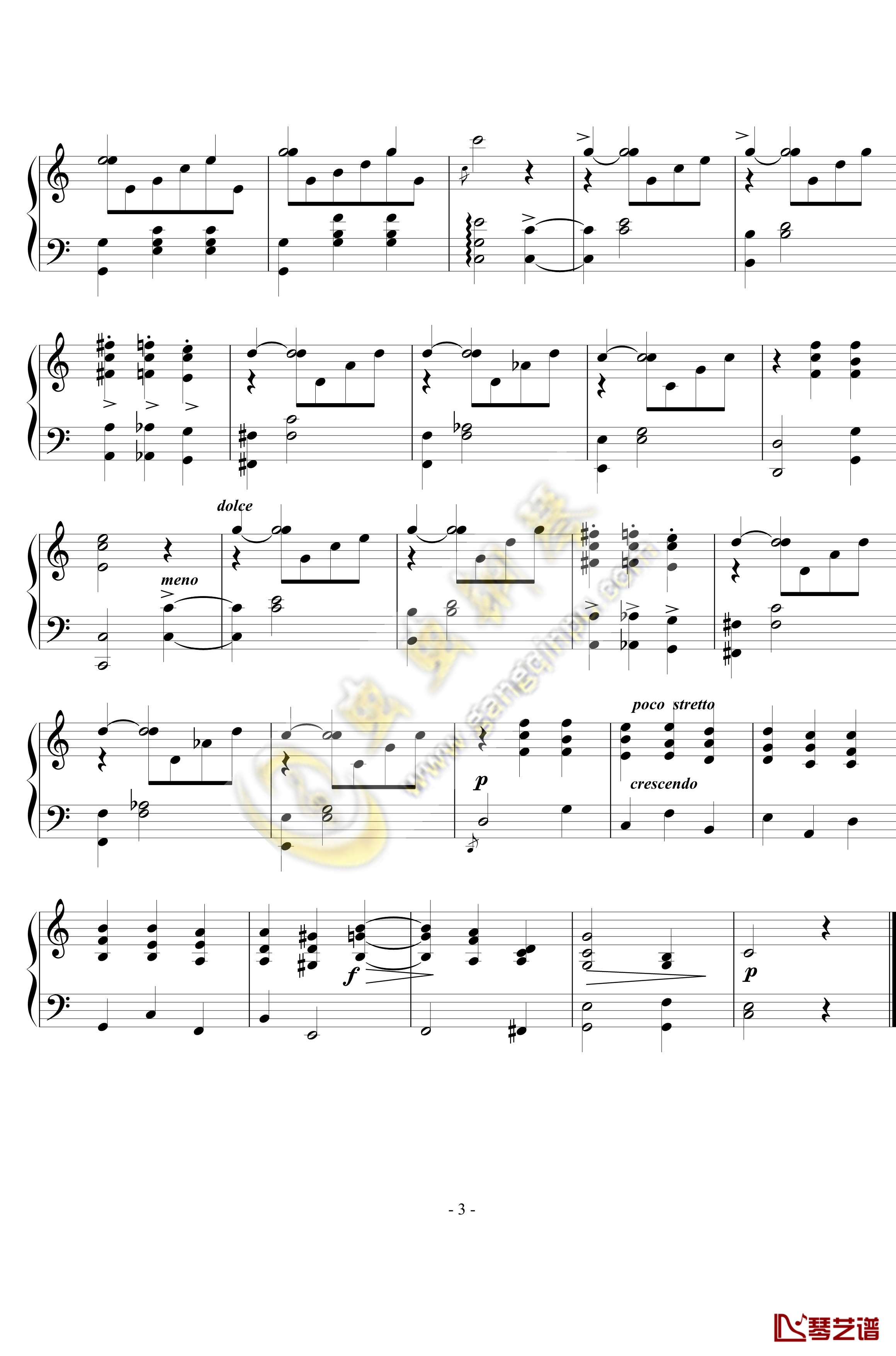 舞曲钢琴谱1-Op.94  No.-西贝柳斯3