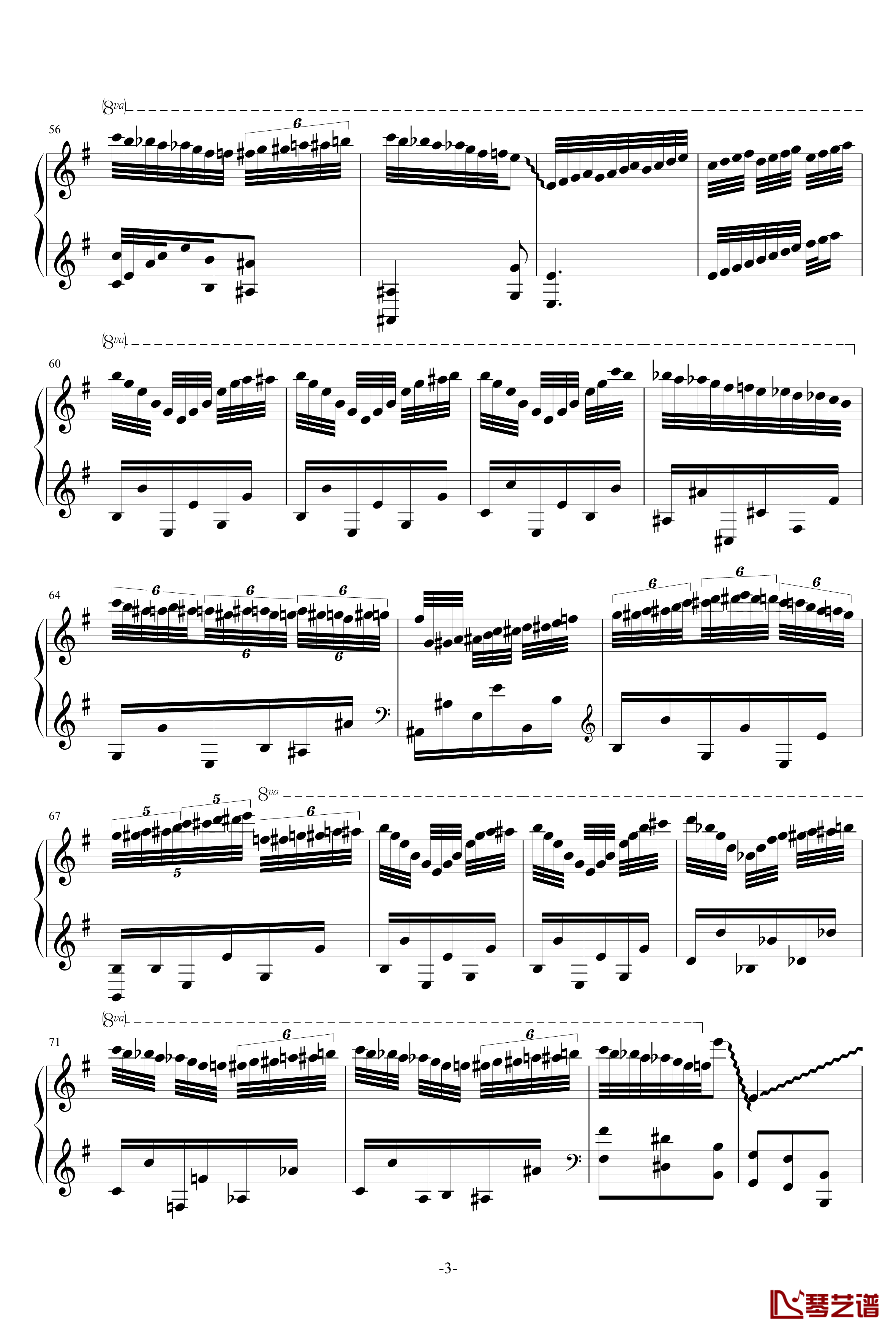 哈利波特主题曲钢琴谱-钢琴版-Jarrod Radnich3