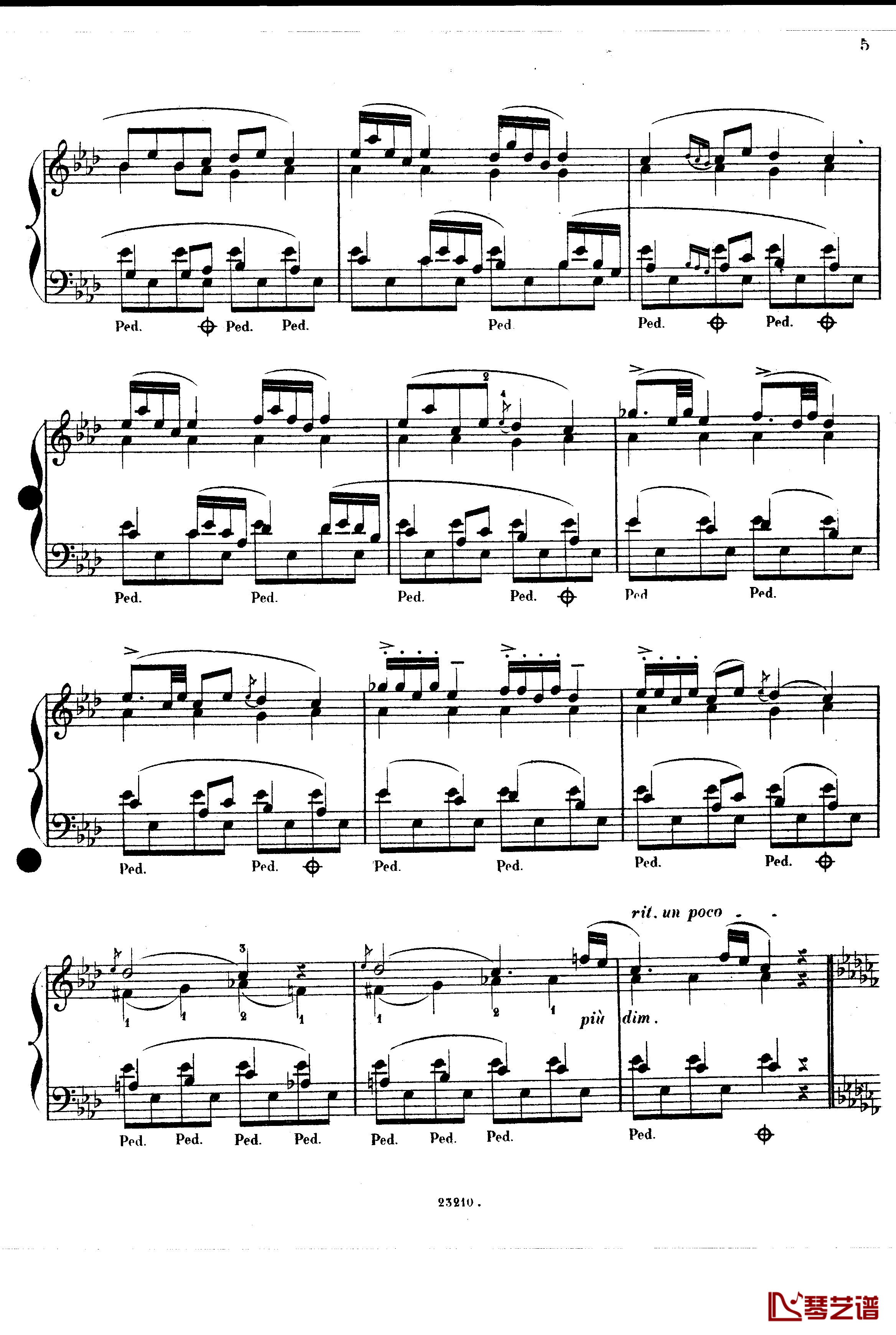加沃特舞曲Op.14钢琴谱-斯甘巴蒂4