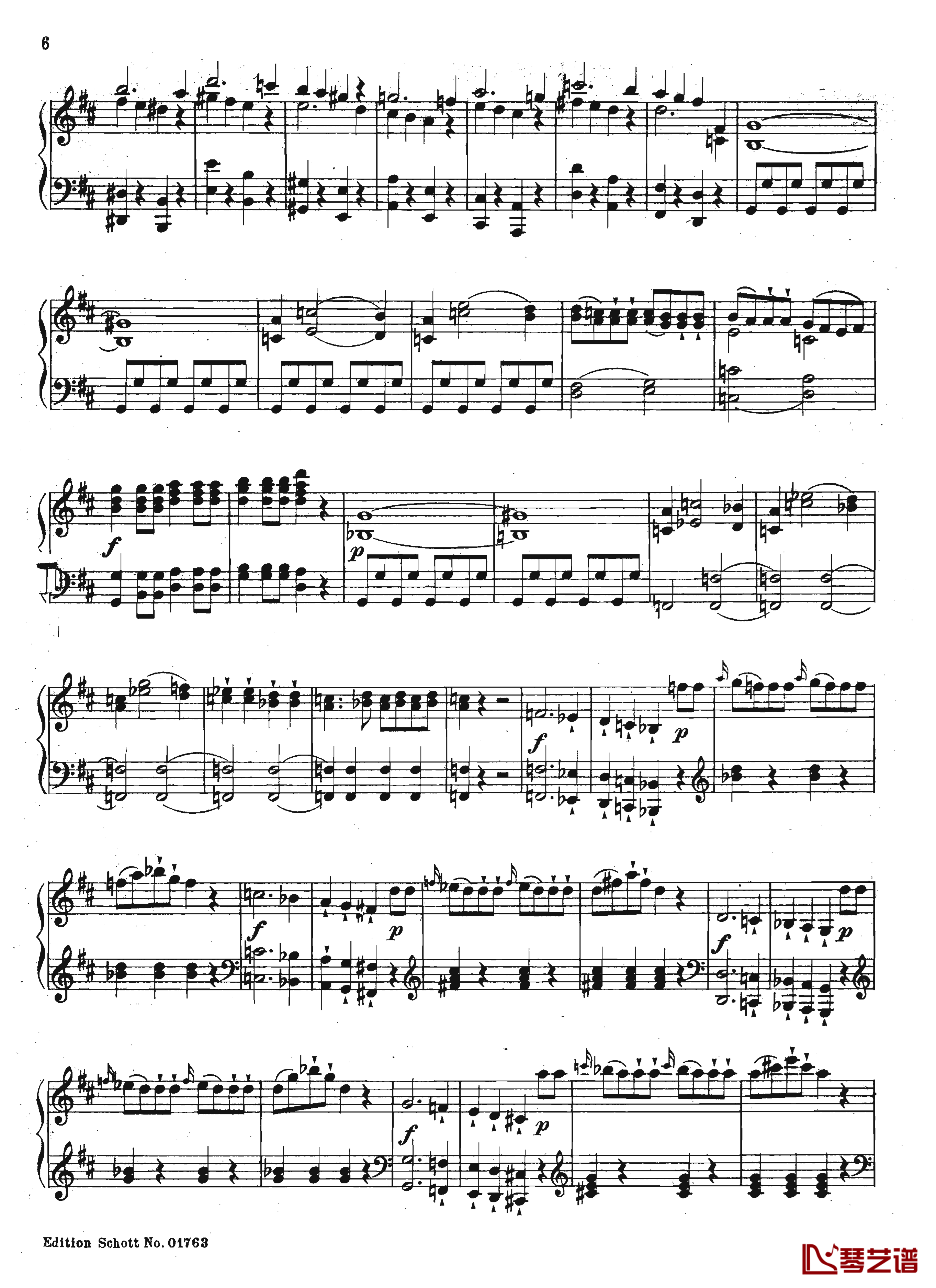 唐璜 序曲 K.527钢琴谱-莫扎特6