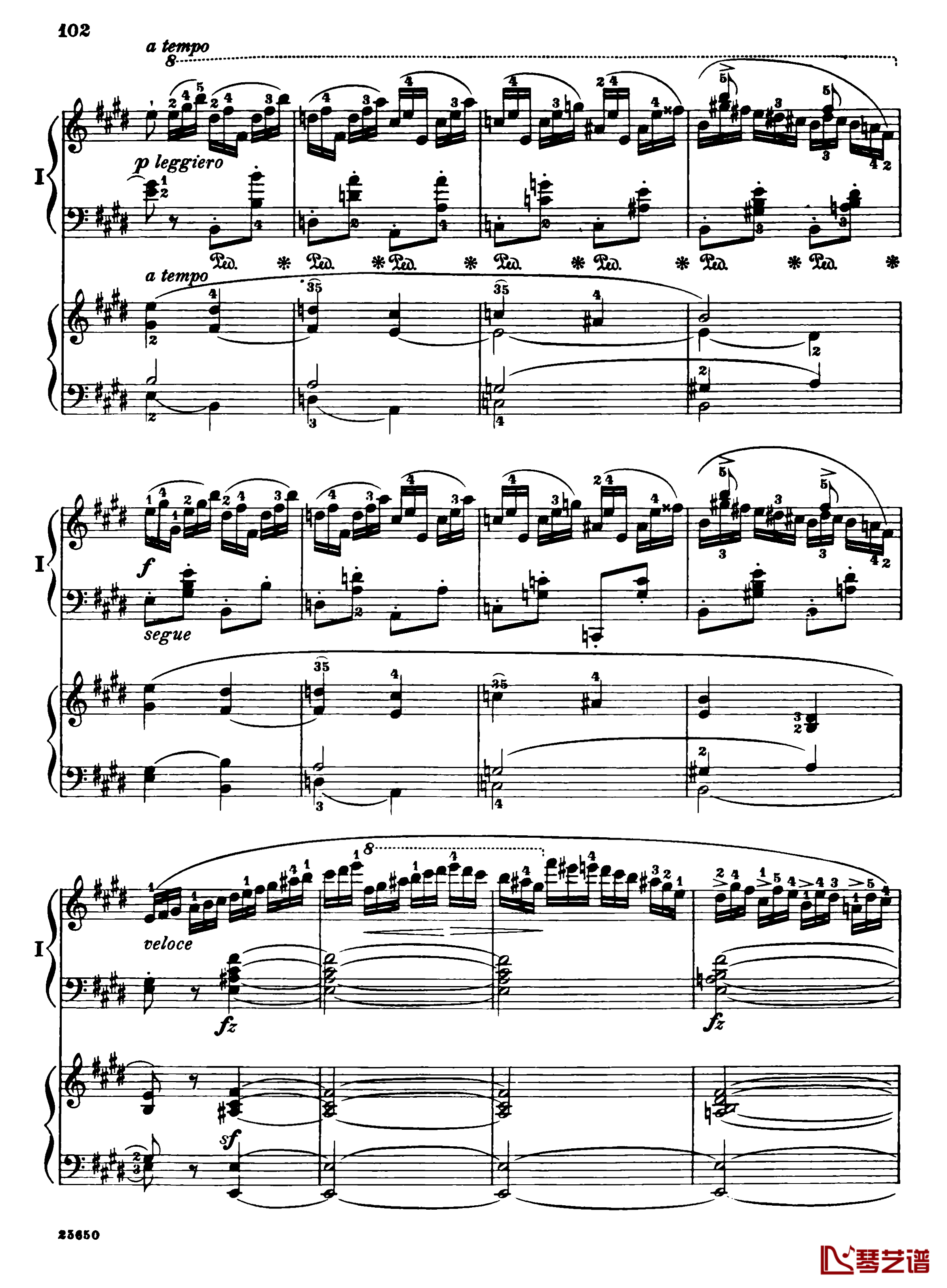 肖邦第一钢琴协奏曲钢琴谱-肖邦104