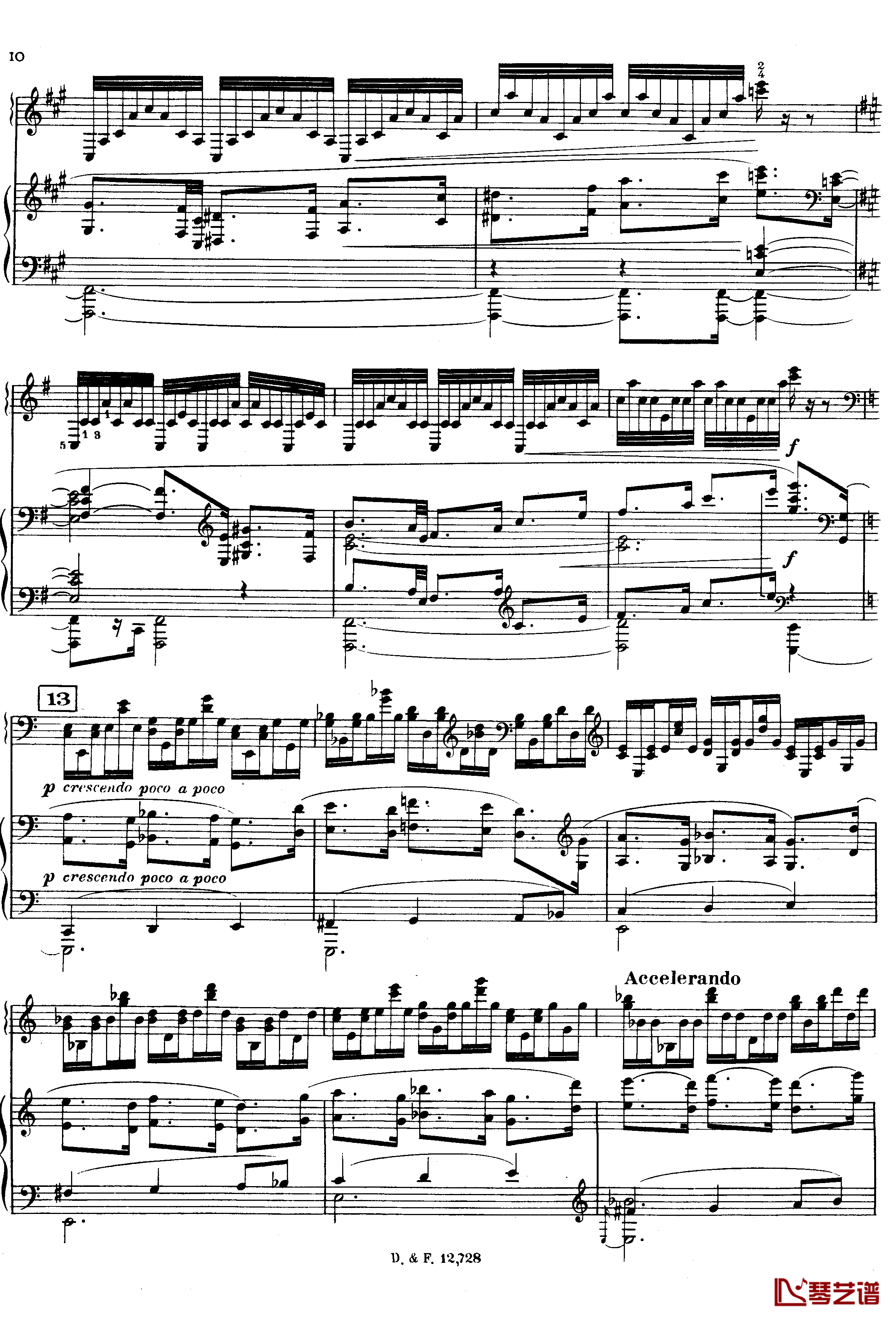 左手钢琴协奏曲钢琴谱-拉威尔-Ravel10