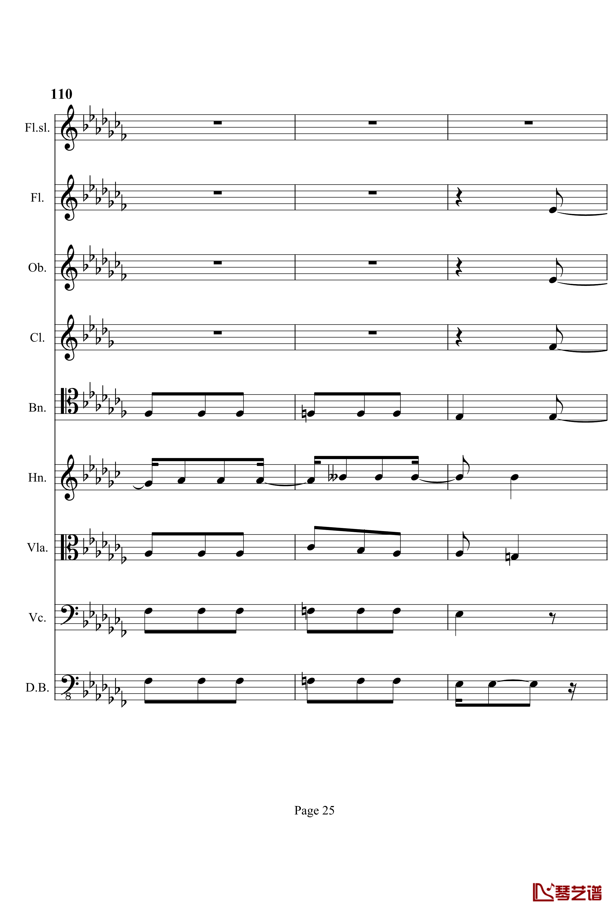奏鸣曲之交响钢琴谱-第12首-Ⅰ-贝多芬-beethoven25