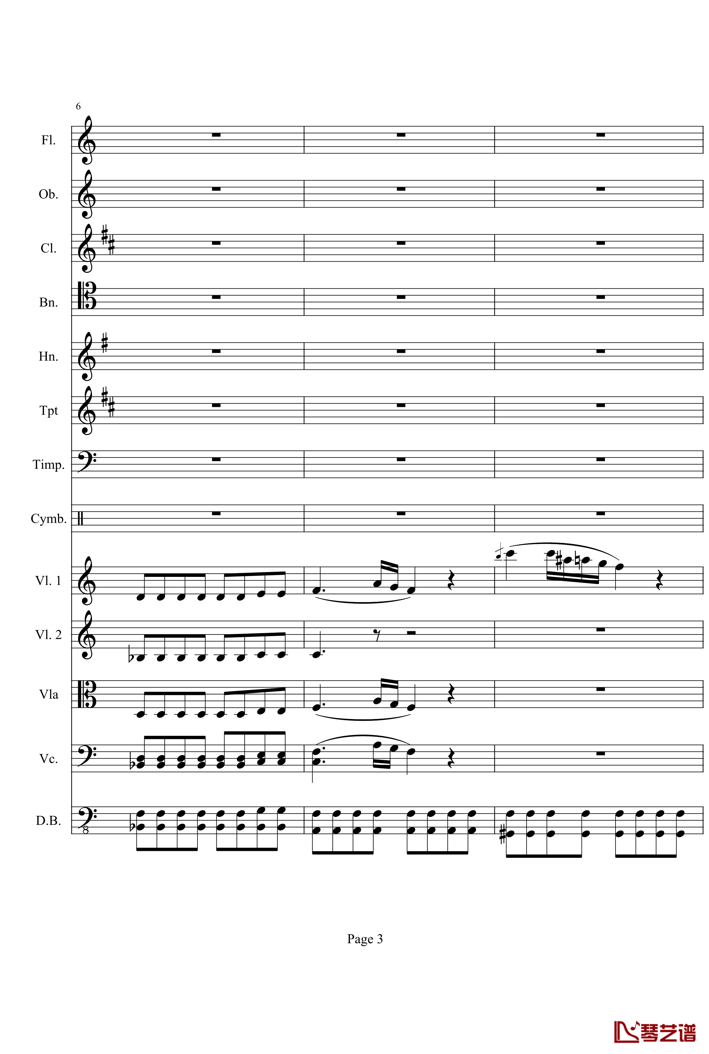 奏鸣曲之交响钢琴谱-第21-Ⅰ-贝多芬-beethoven3