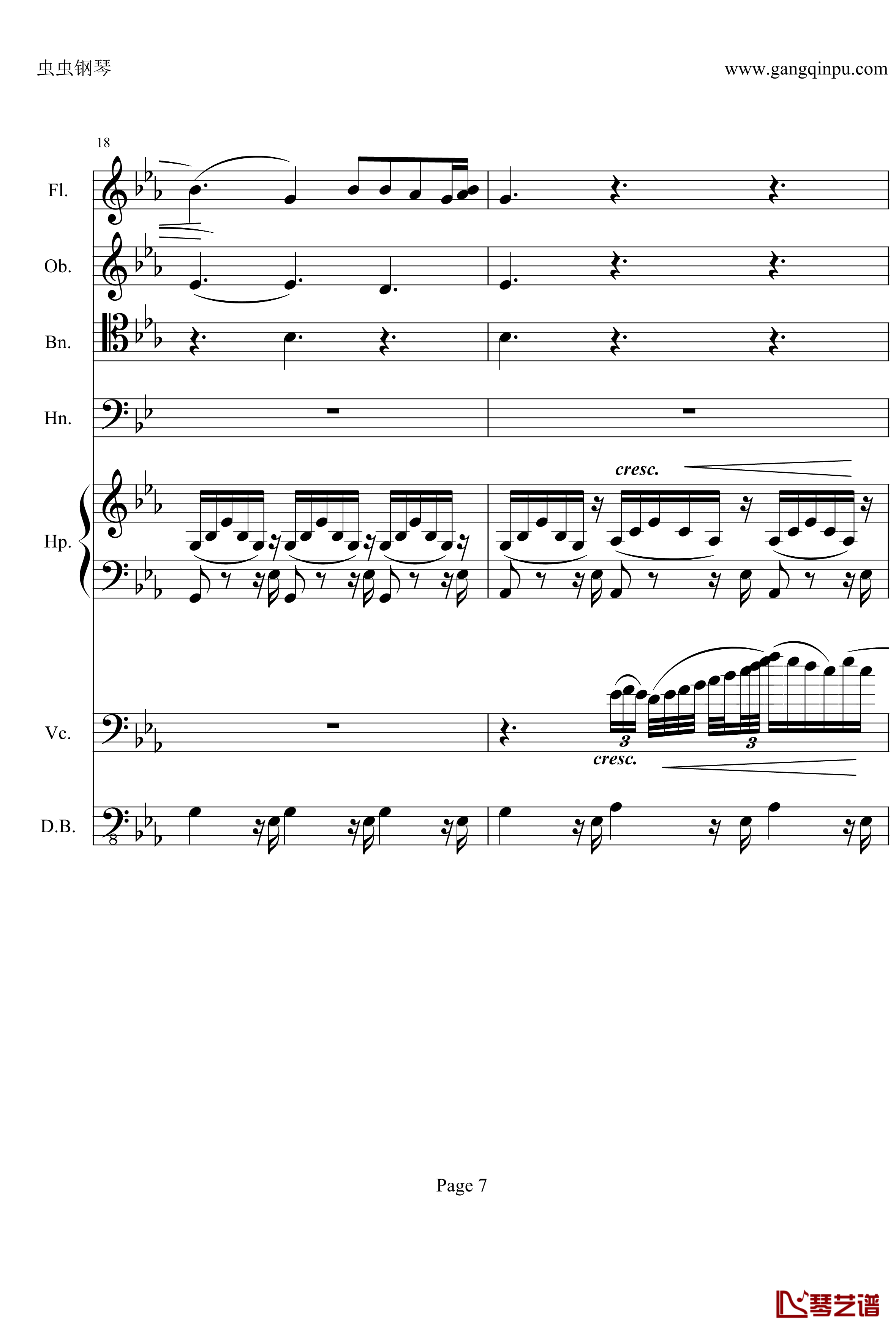 奏鸣曲之交响钢琴谱-第25首-Ⅱ-贝多芬-beethoven7