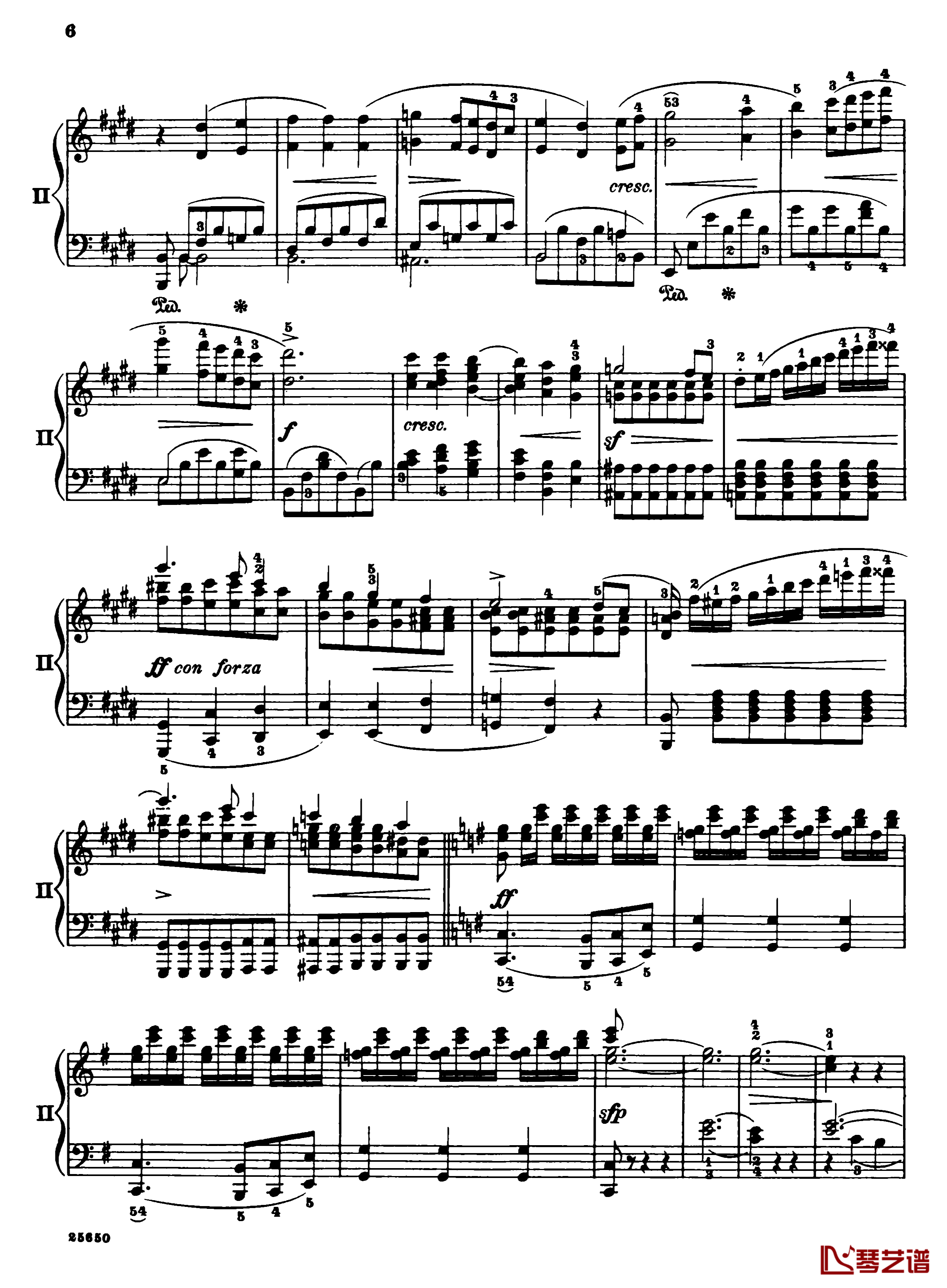 肖邦第一钢琴协奏曲钢琴谱-肖邦8