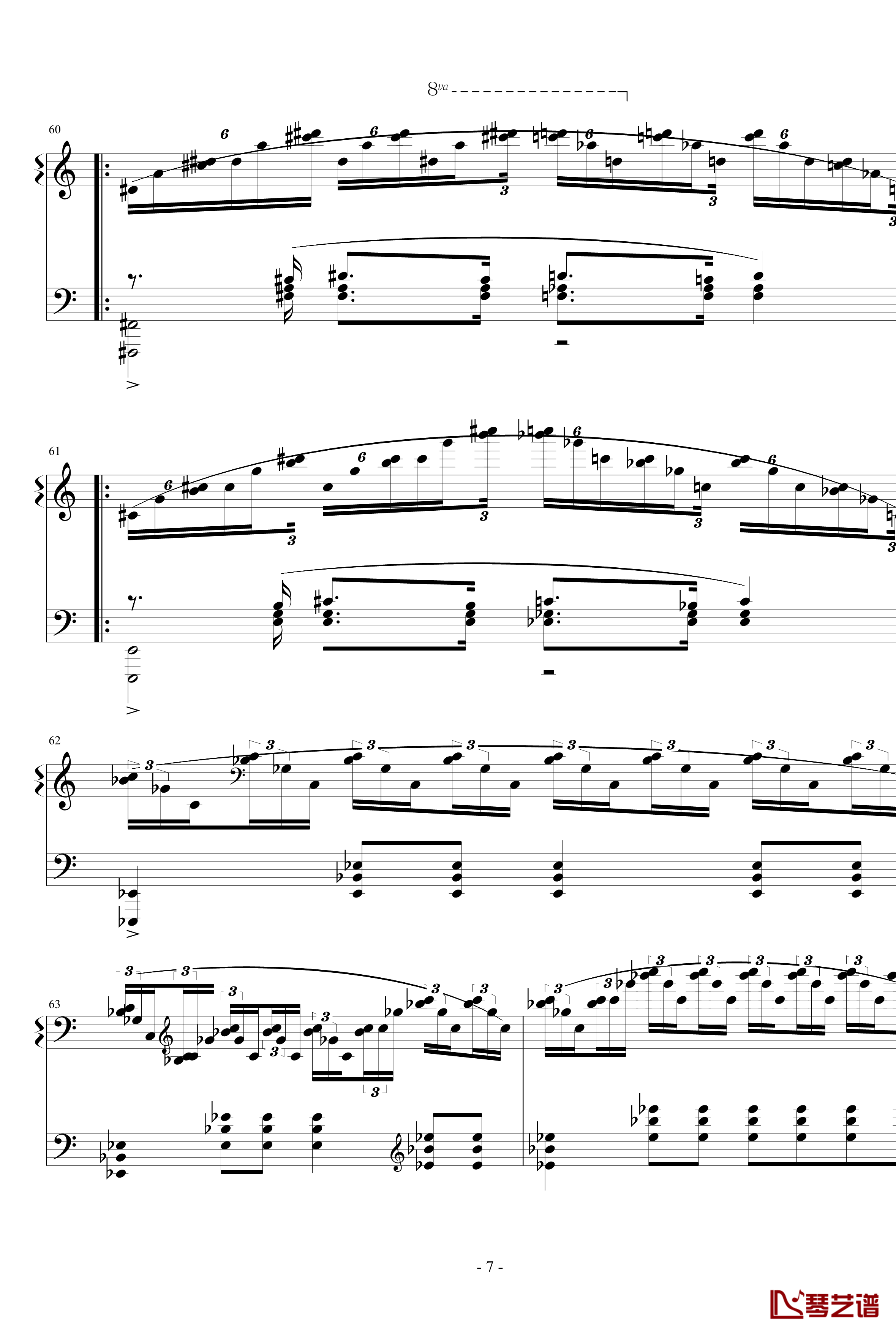 Etude in A Minor钢琴谱-Mazeppa秋涯7
