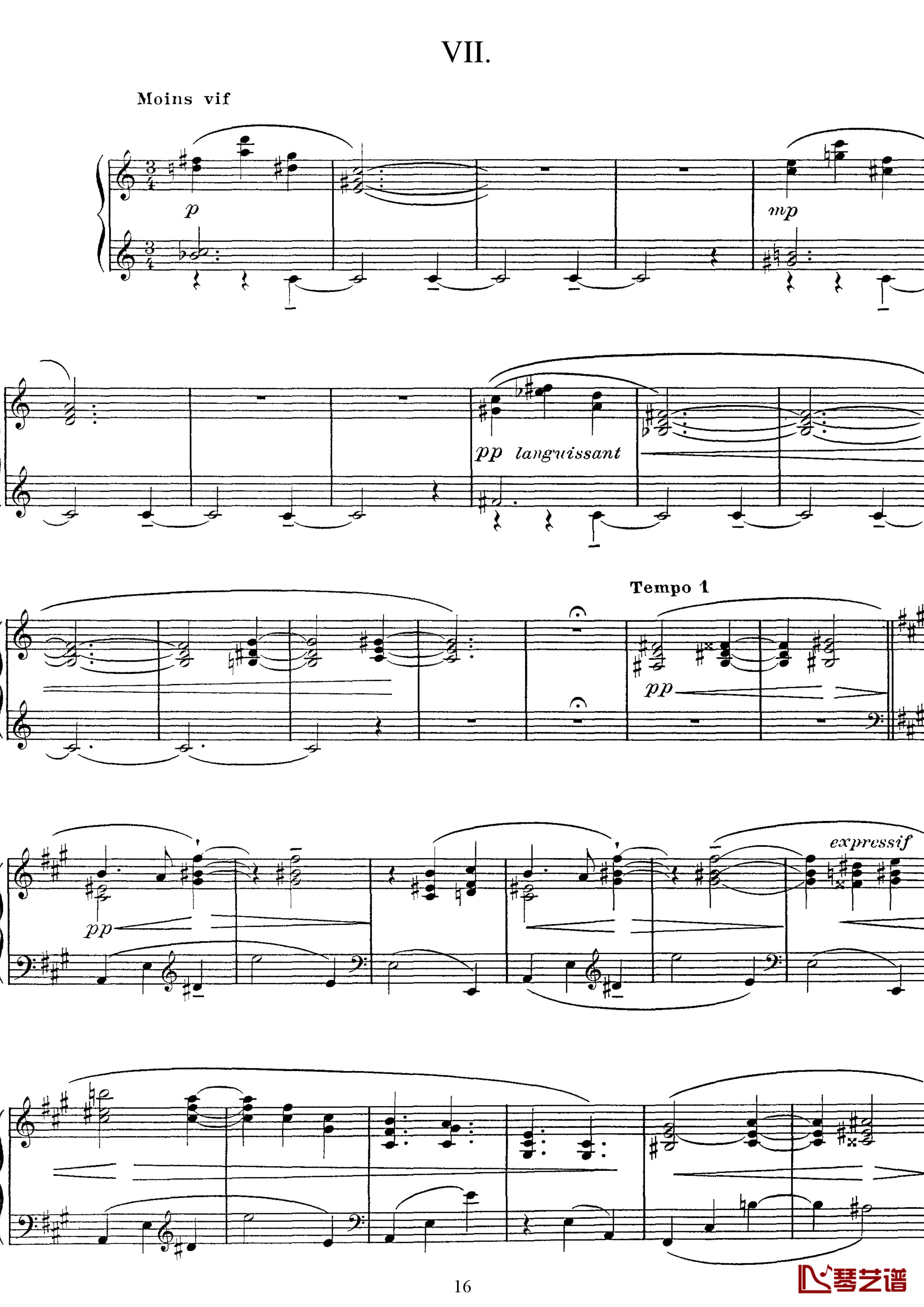 高贵而伤感的圆舞曲钢琴谱-拉威尔-Ravel16