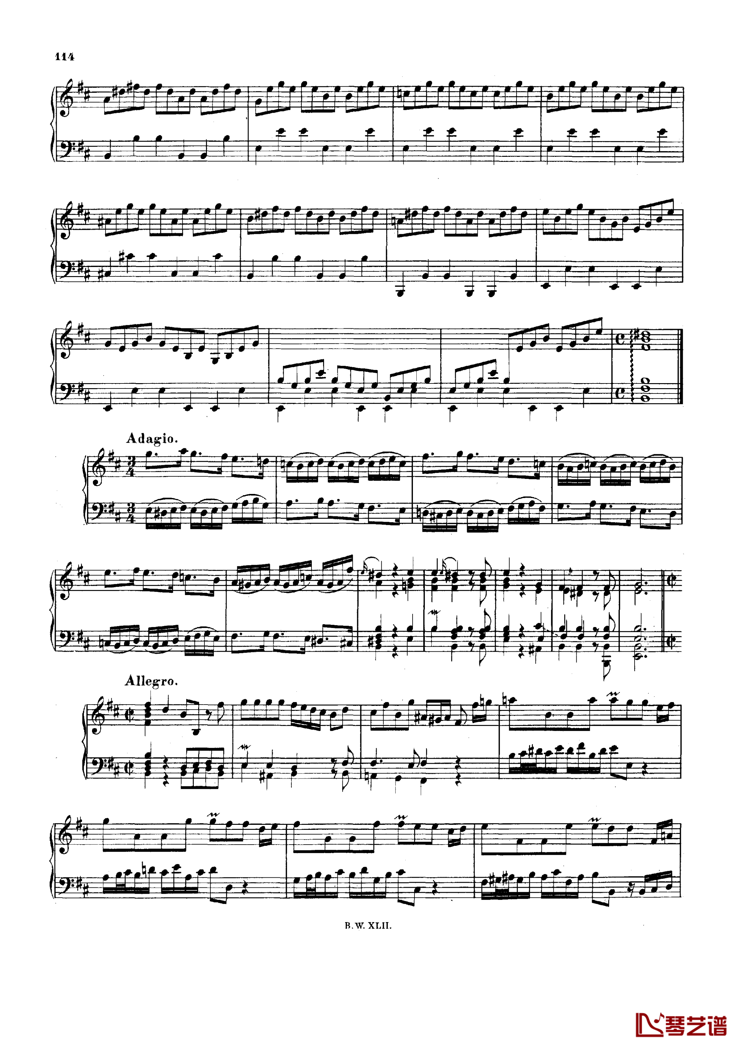 降B小调协奏曲钢琴谱-巴赫7