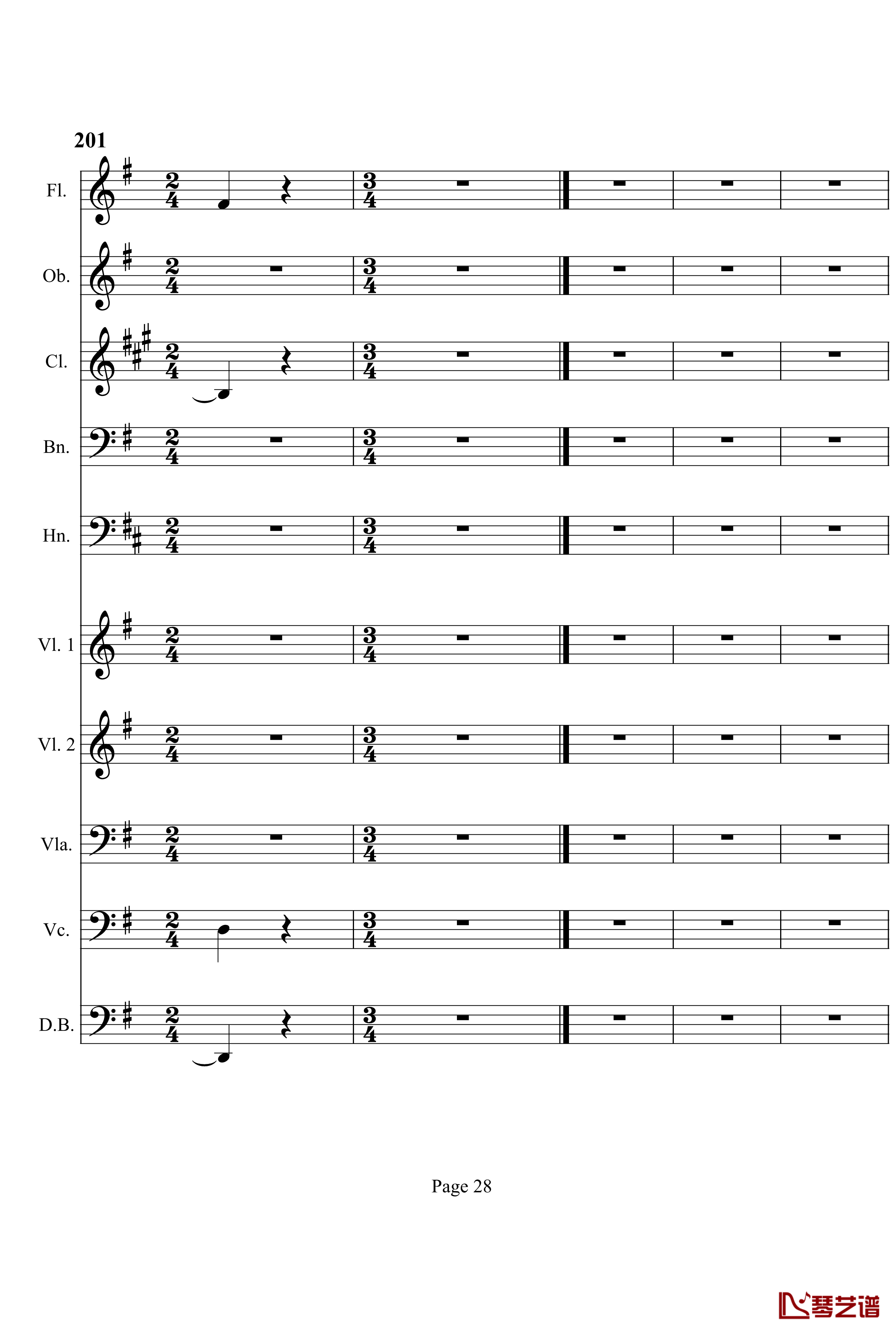 奏鸣曲之交响钢琴谱-第7首-Ⅲ-贝多芬-beethoven28