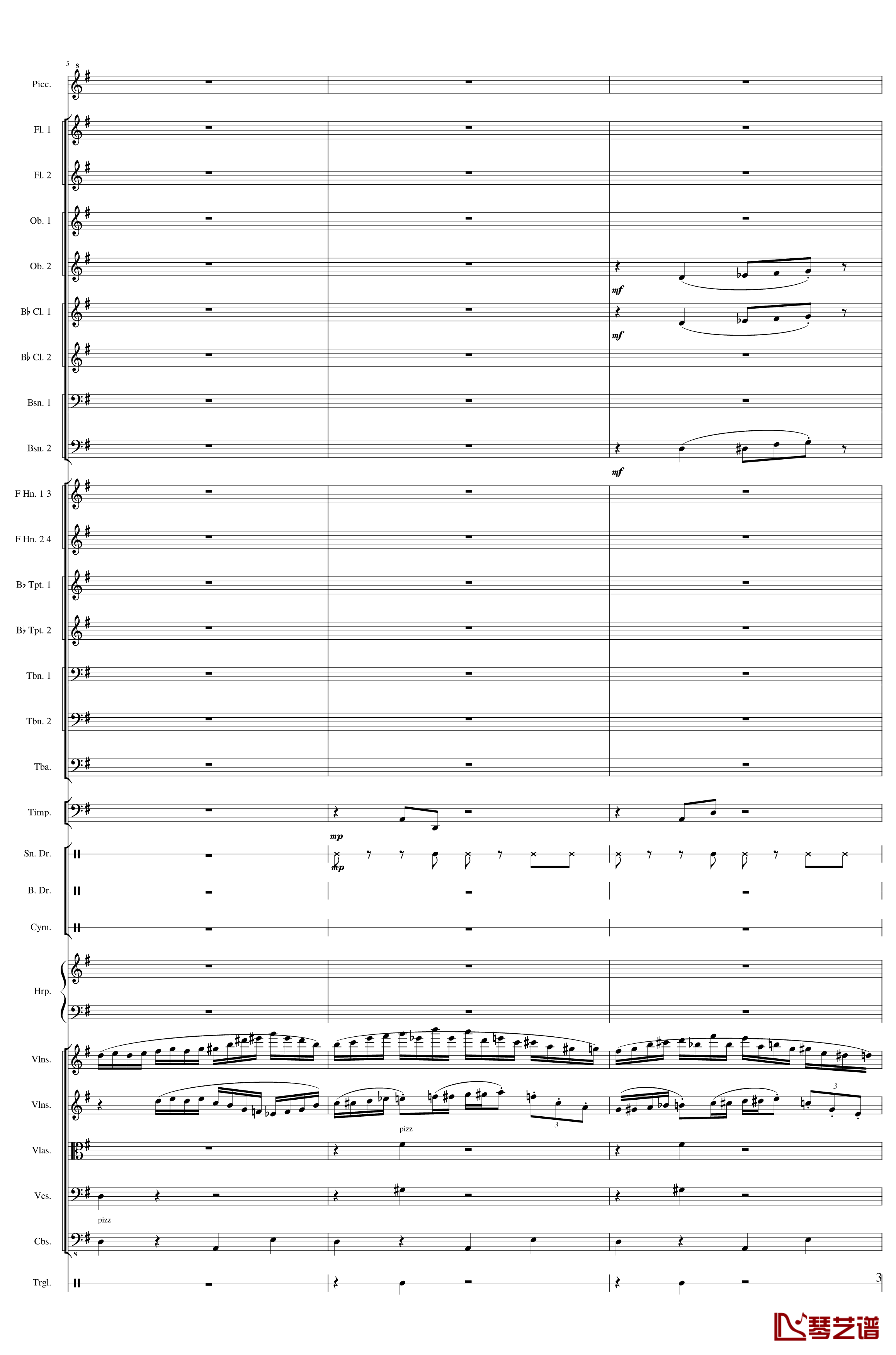 Capriccio Brilliant in E Minor, Op.94钢琴谱- II.Dance of summer -Scherzo-一个球3