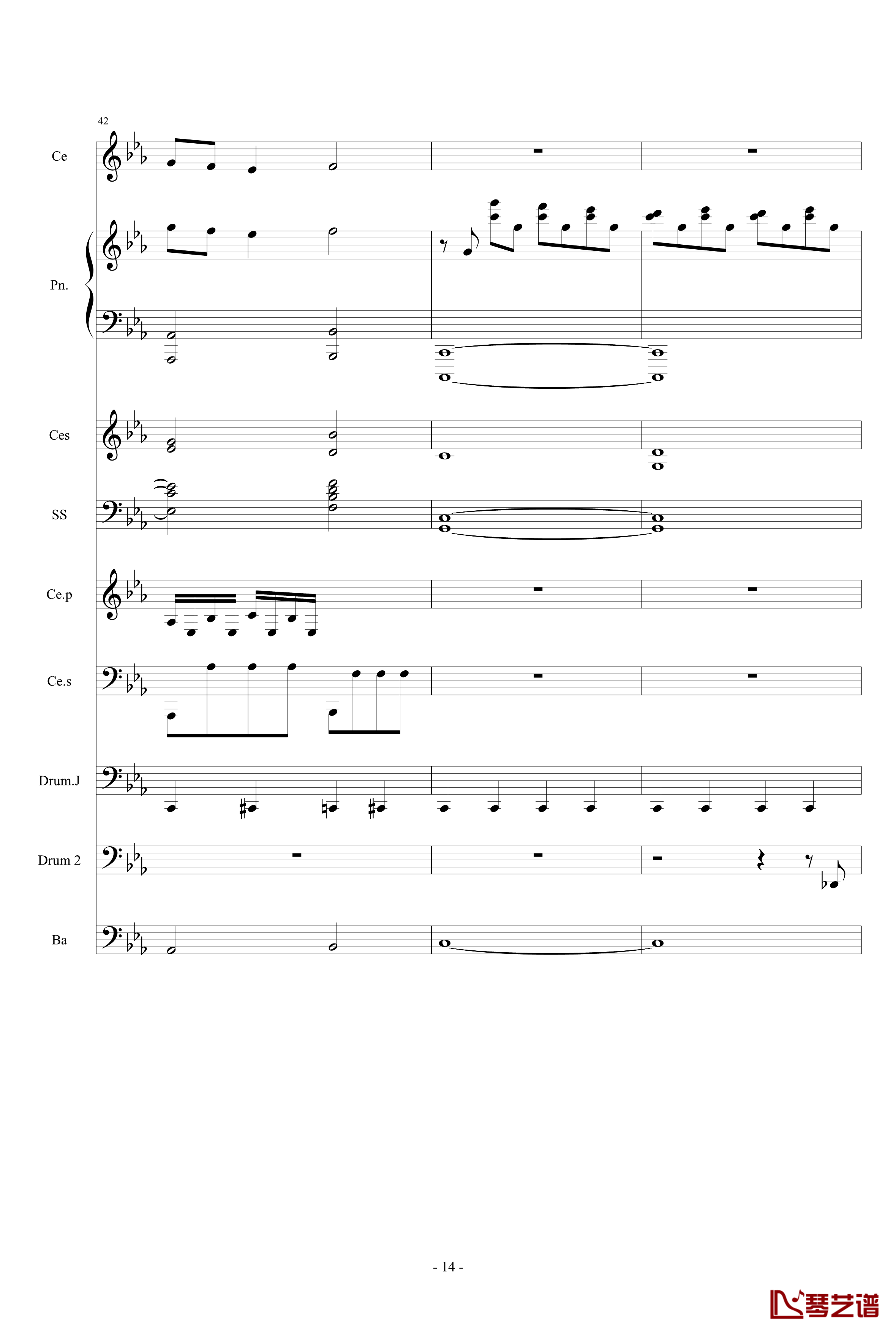 Rolling in the deep钢琴谱-钢琴&大提琴-Jon Schmidt14