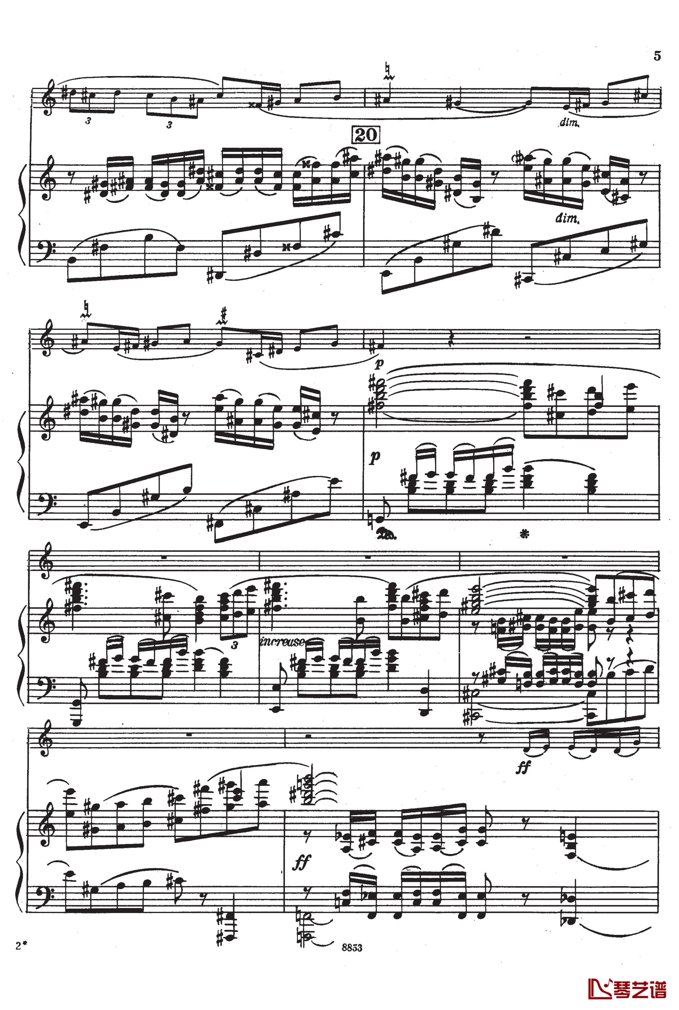 Creston Sonata OP.19 I钢琴谱-克里斯顿3