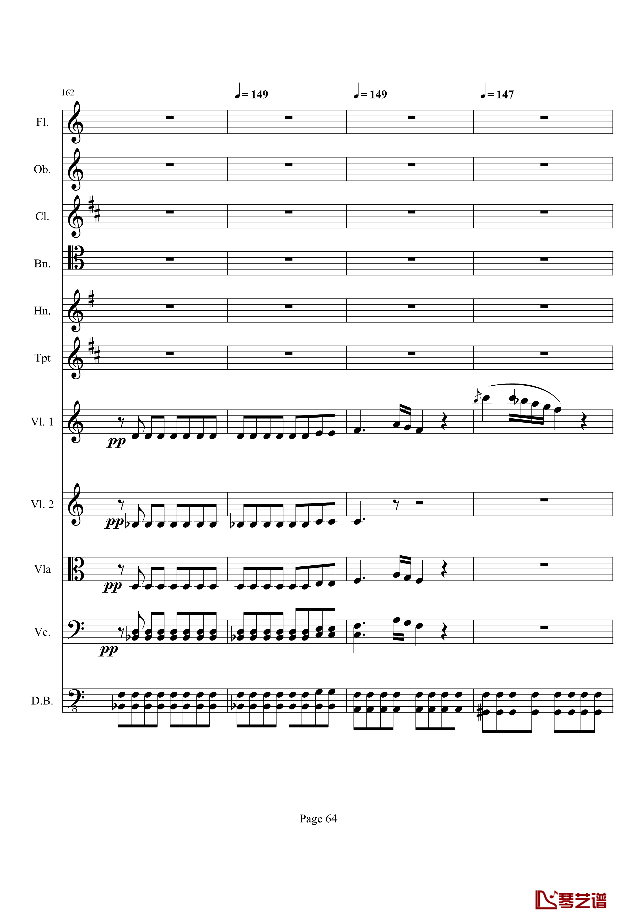 奏鸣曲之交响钢琴谱-第21-Ⅰ-贝多芬-beethoven64