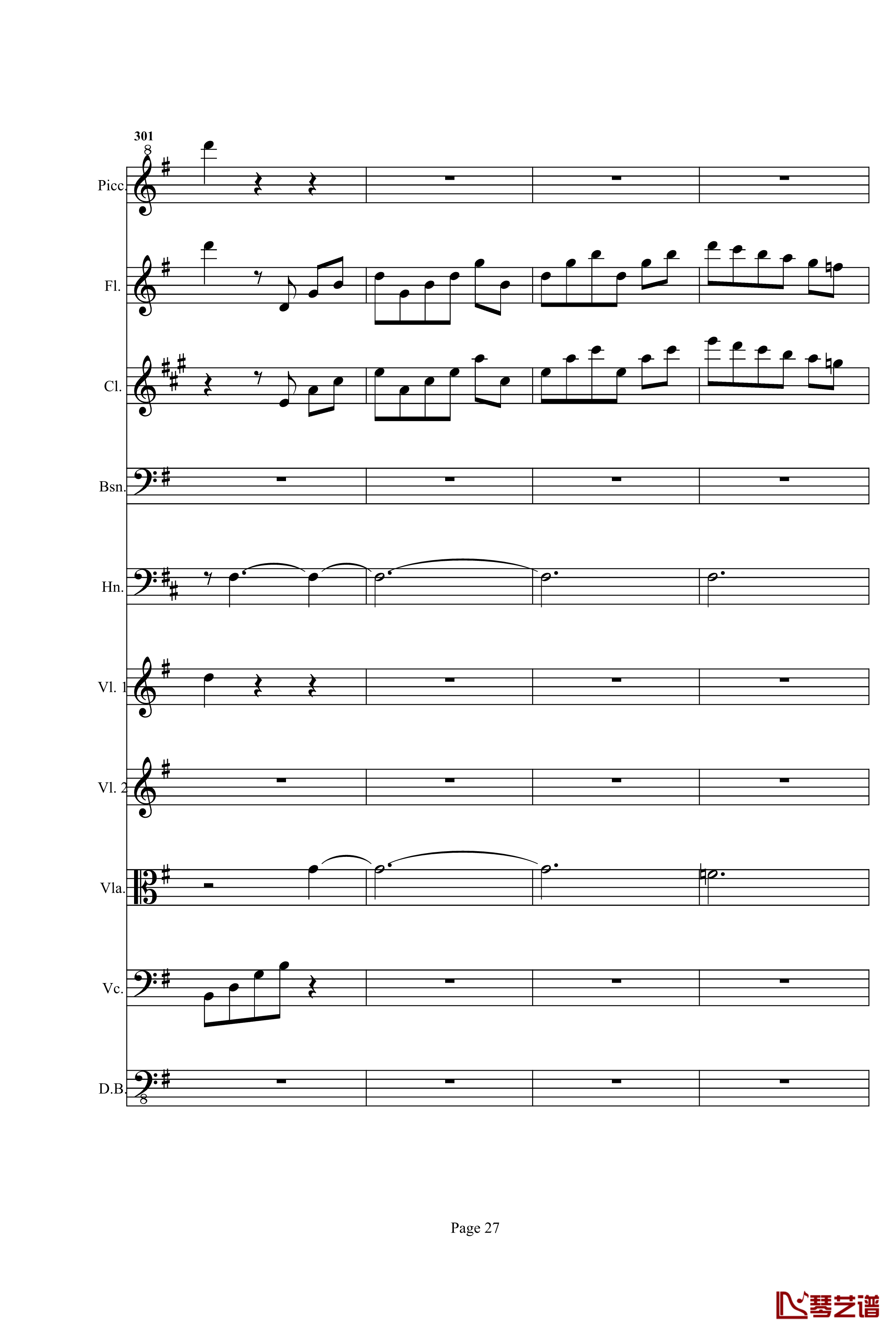 奏鸣曲之交响钢琴谱-第25首-Ⅰ-贝多芬-beethoven27