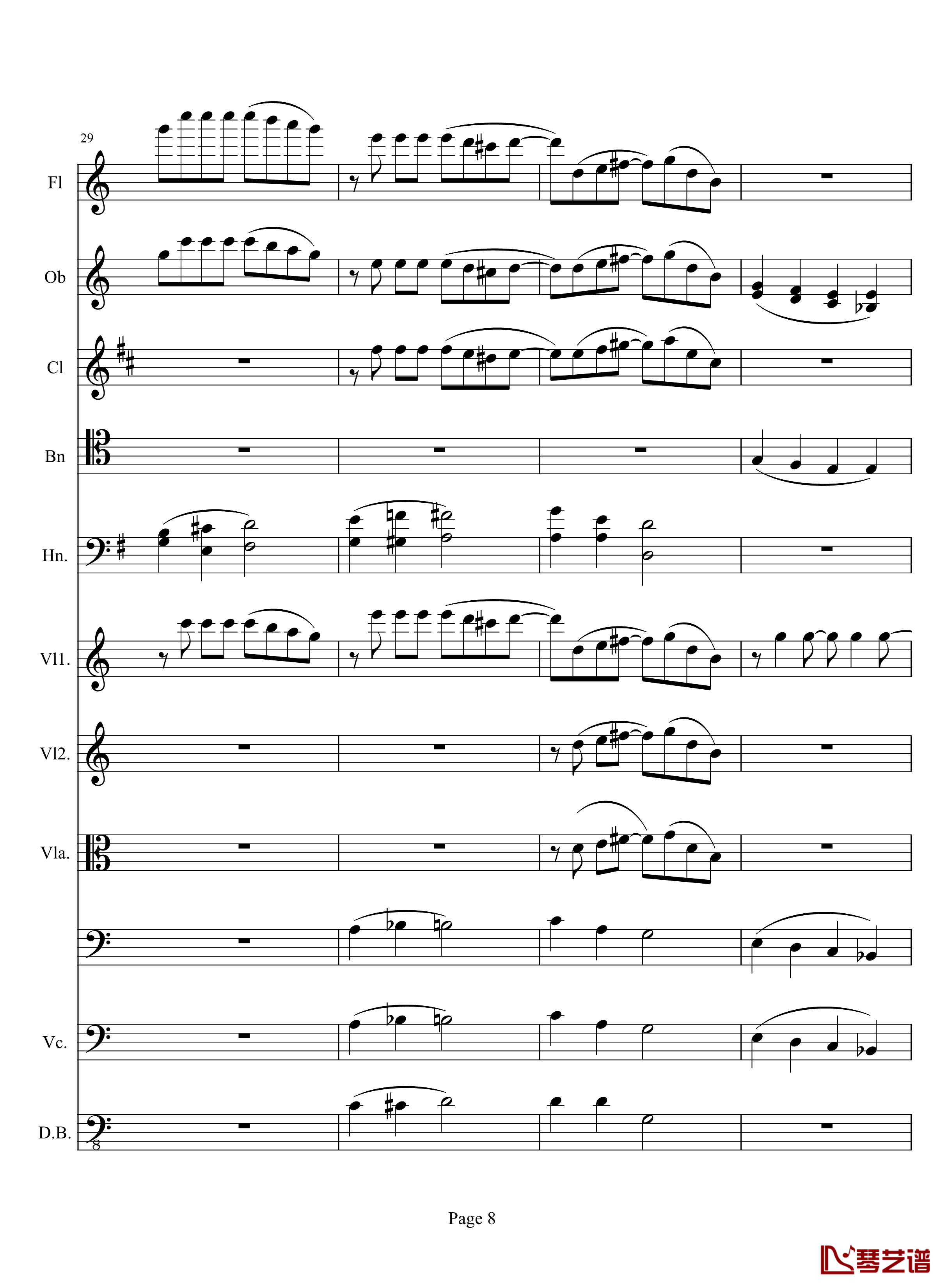 奏鸣曲之交响钢琴谱-第10首-2-贝多芬-beethoven8