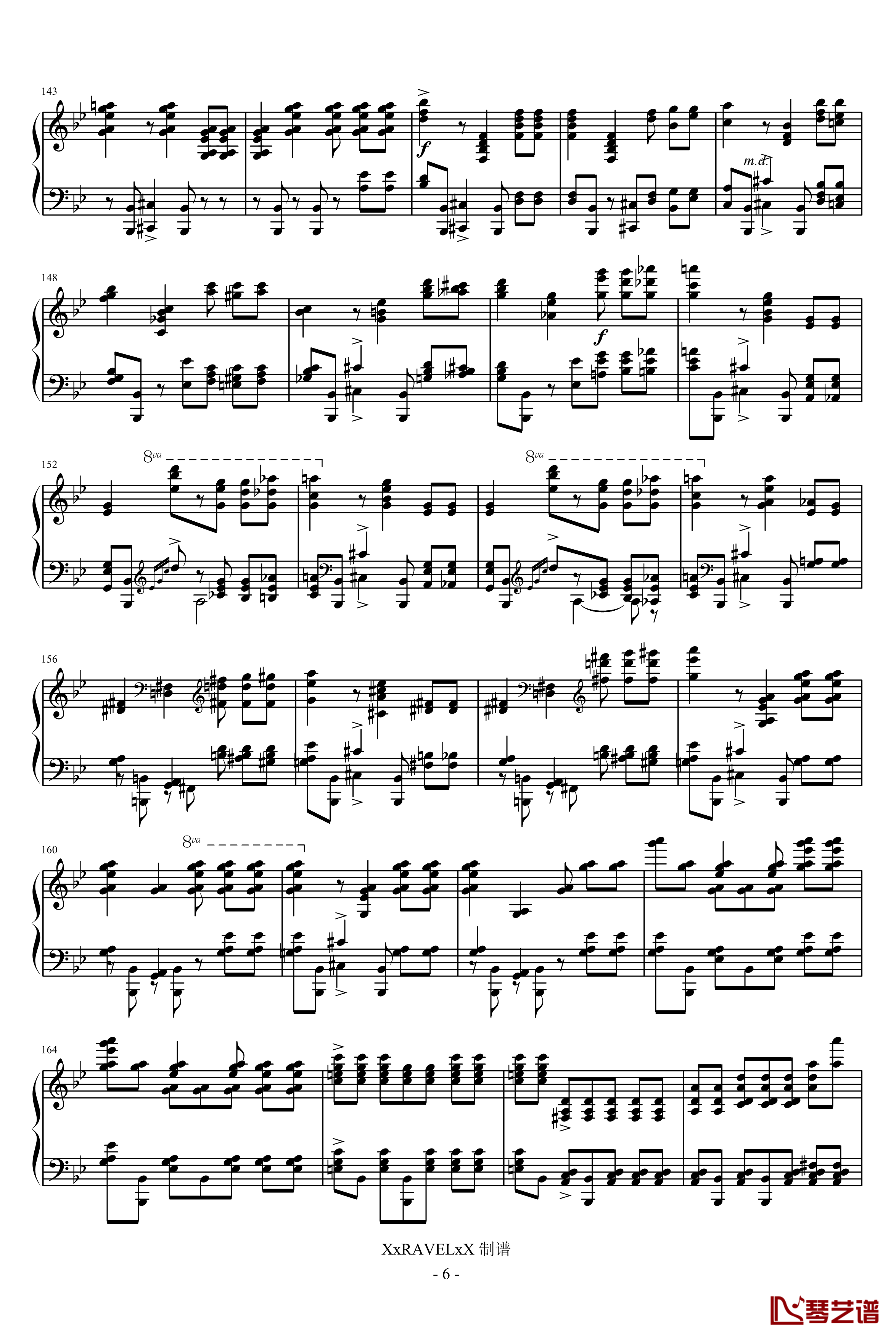 第七钢琴奏鸣曲钢琴谱-第三乐章-普罗科非耶夫6