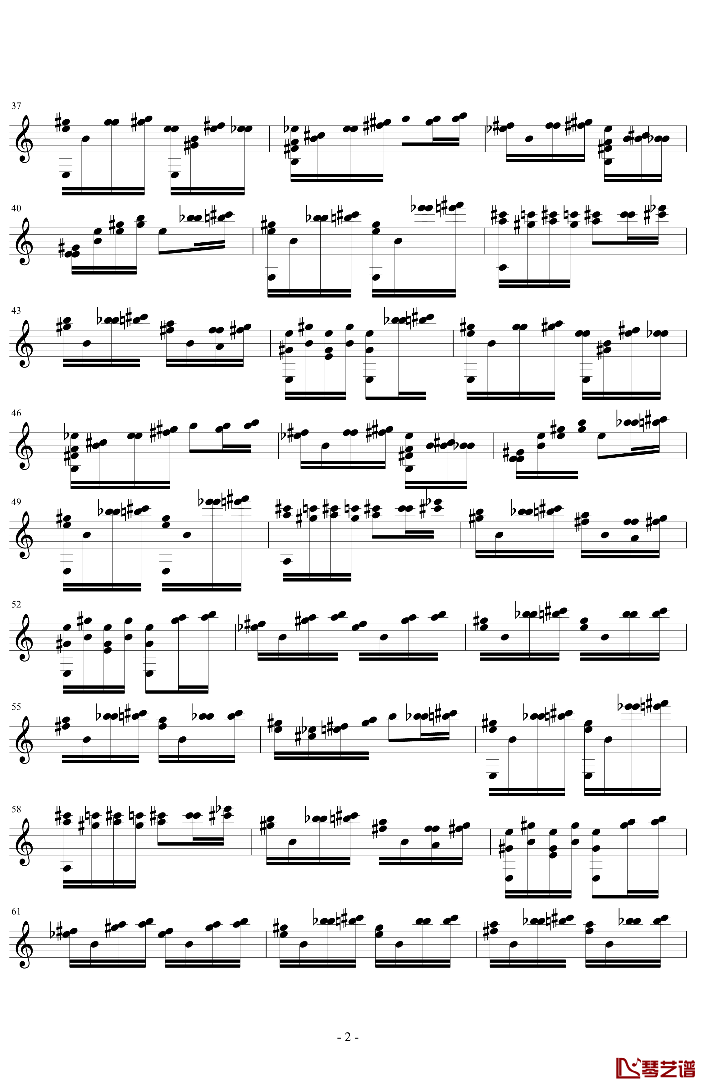 魔笛主题变奏曲钢琴谱-单手-索尔2