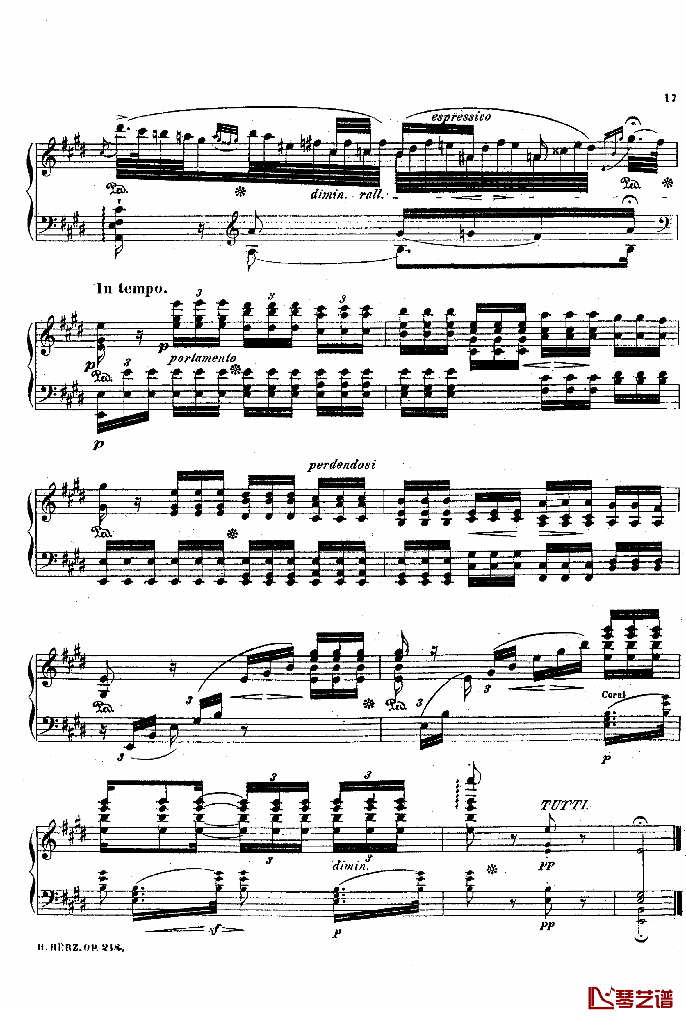 降A大调第八钢琴协奏曲Op.218钢琴谱-赫尔兹16