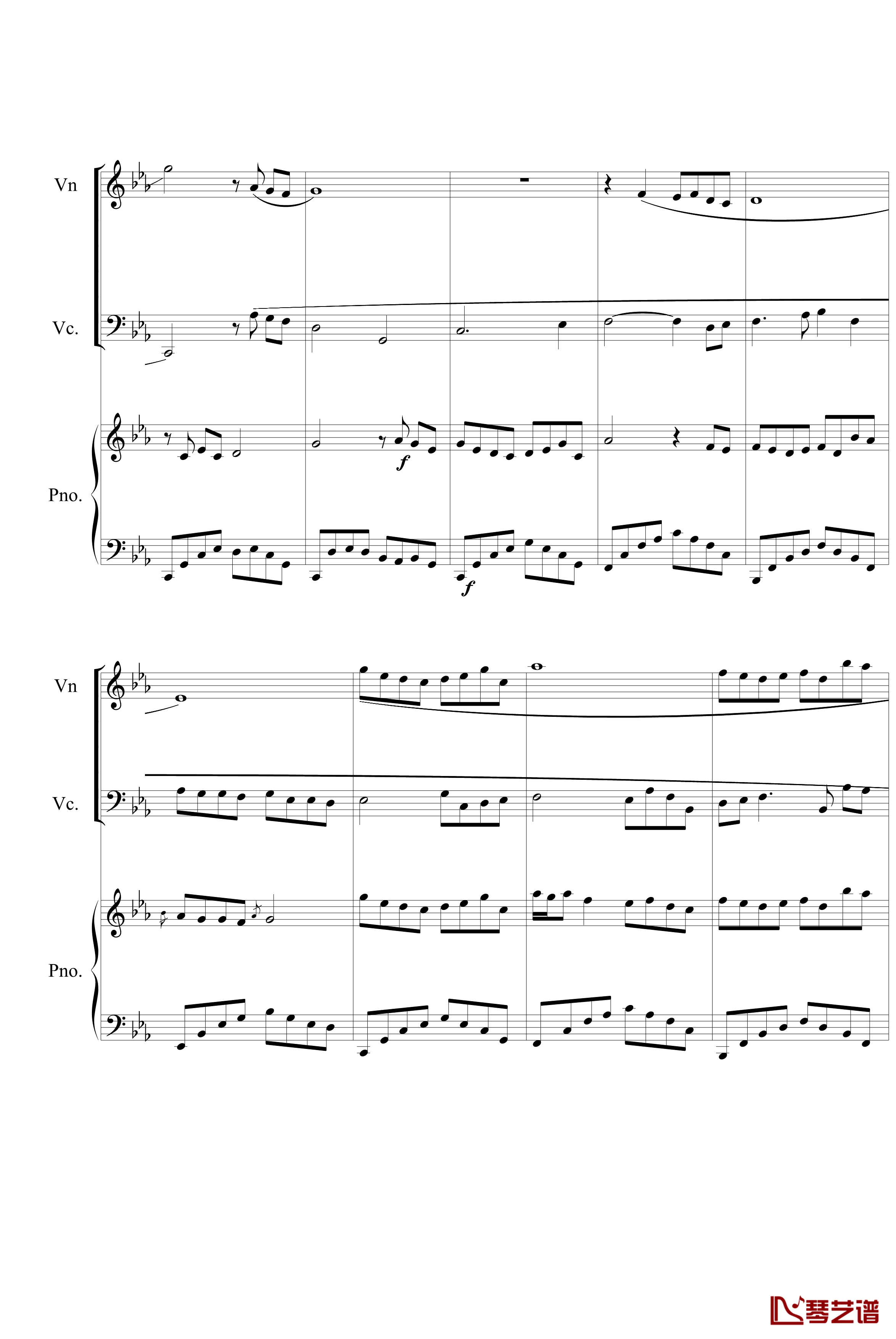 C小调柔版钢琴谱-雅尼4