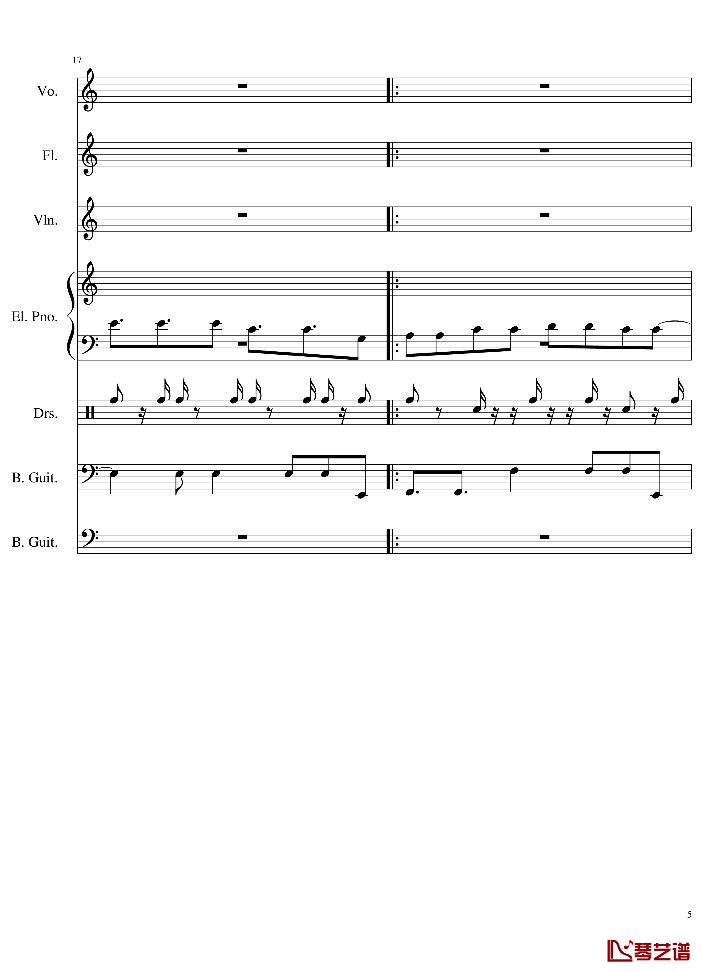 Intro钢琴谱-The xx5