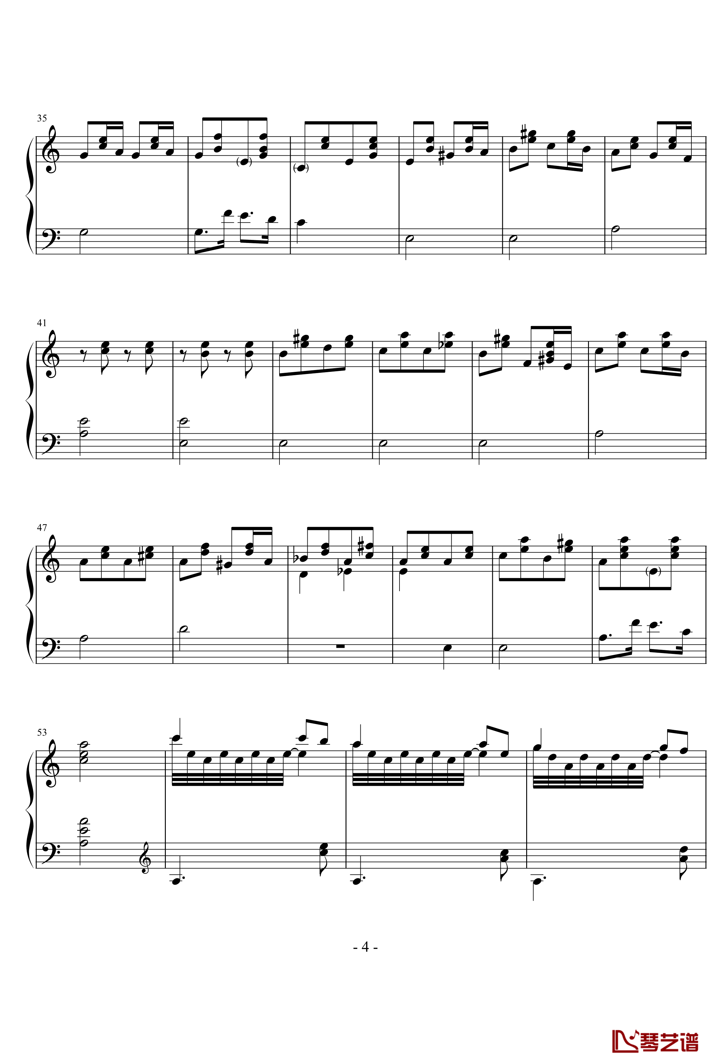 Pianto Dell Amante钢琴谱-未知分类4