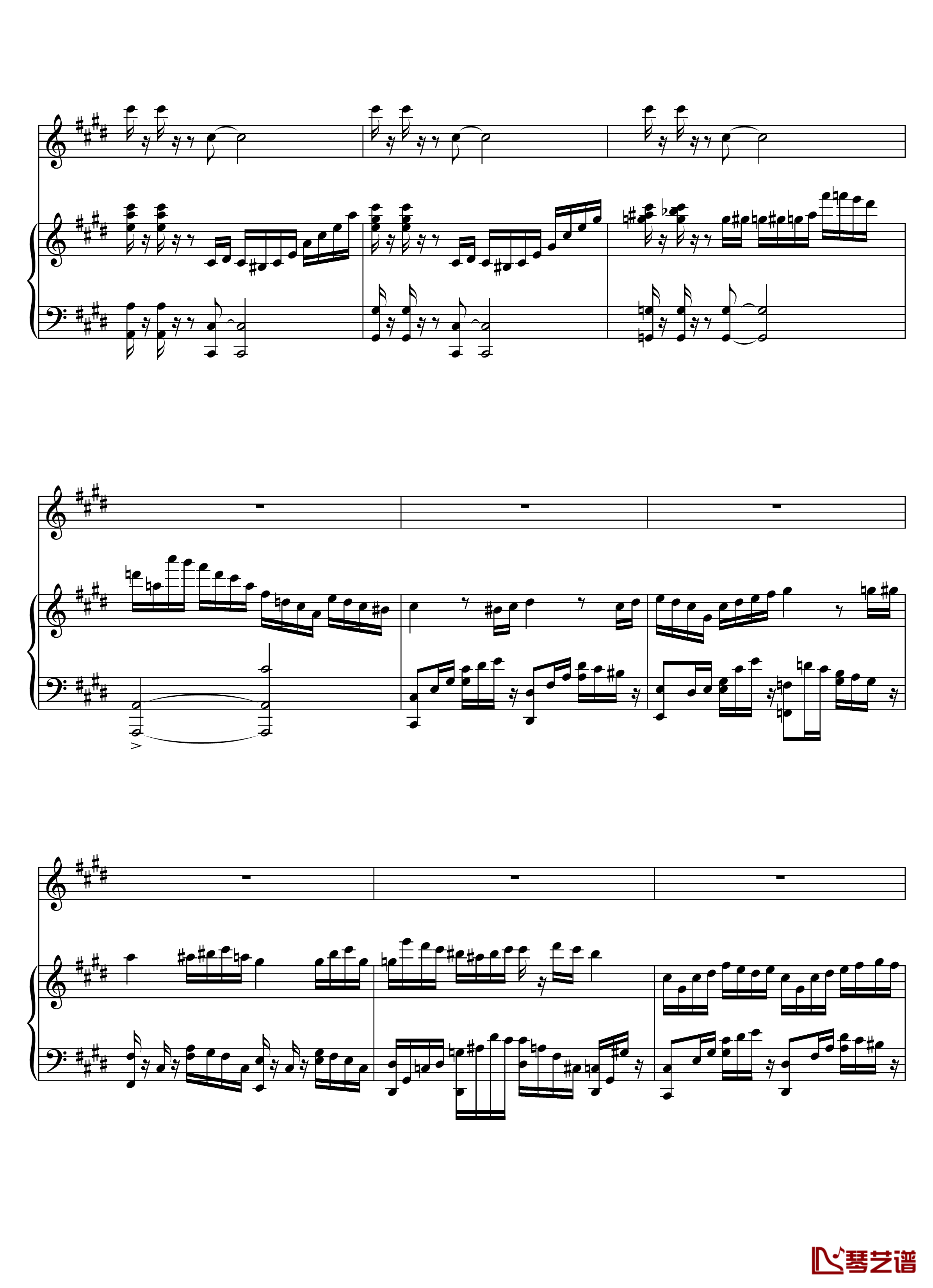 Parodia Sonatina钢琴谱-Deemo8